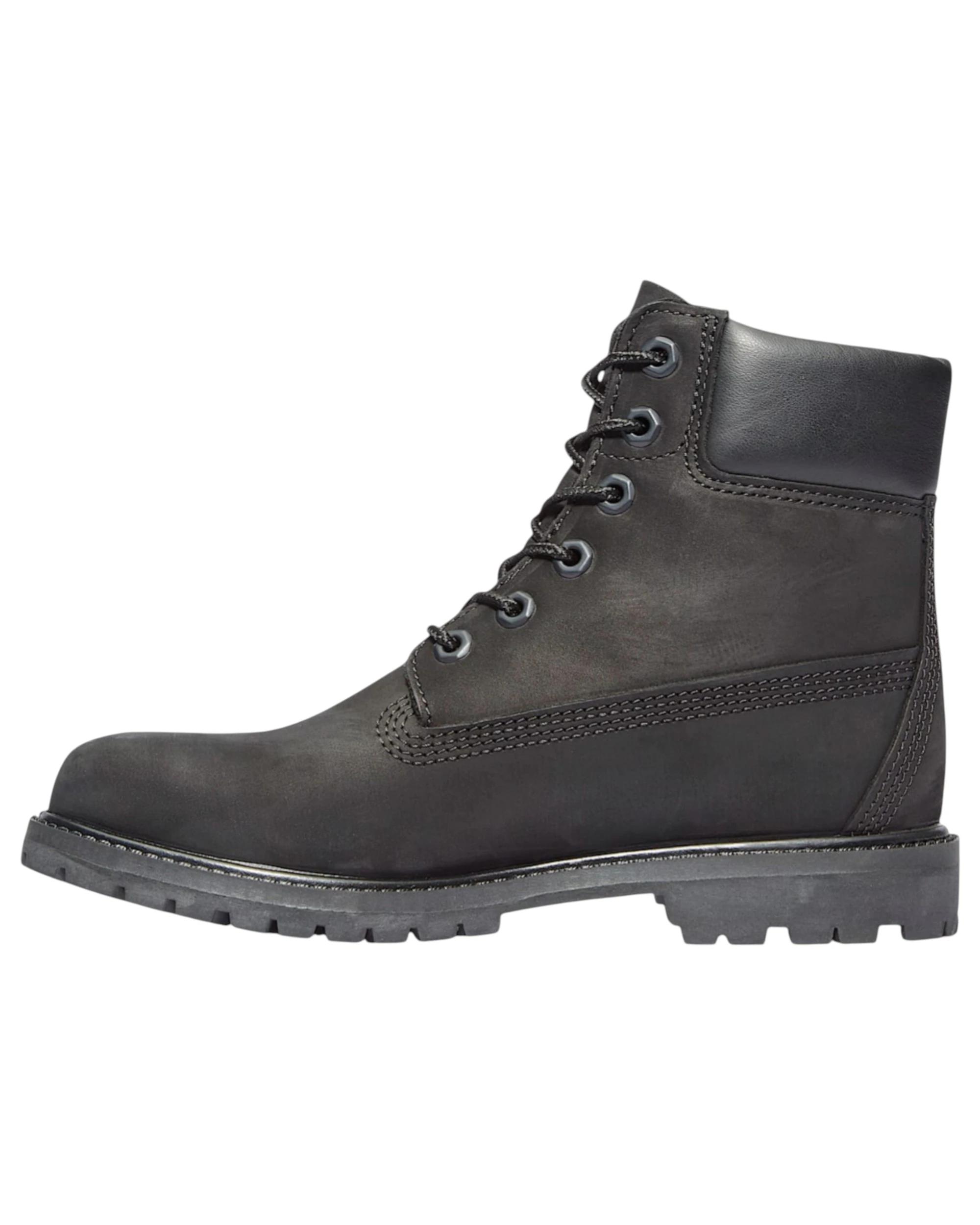 3 Timberland Womens 6-Inch Premium Black Nubuck Waterproof Boots BLACK, 3 of 7