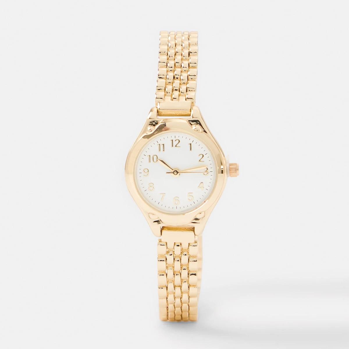1 Womens Metal Round Watch Gold, 1 of 6