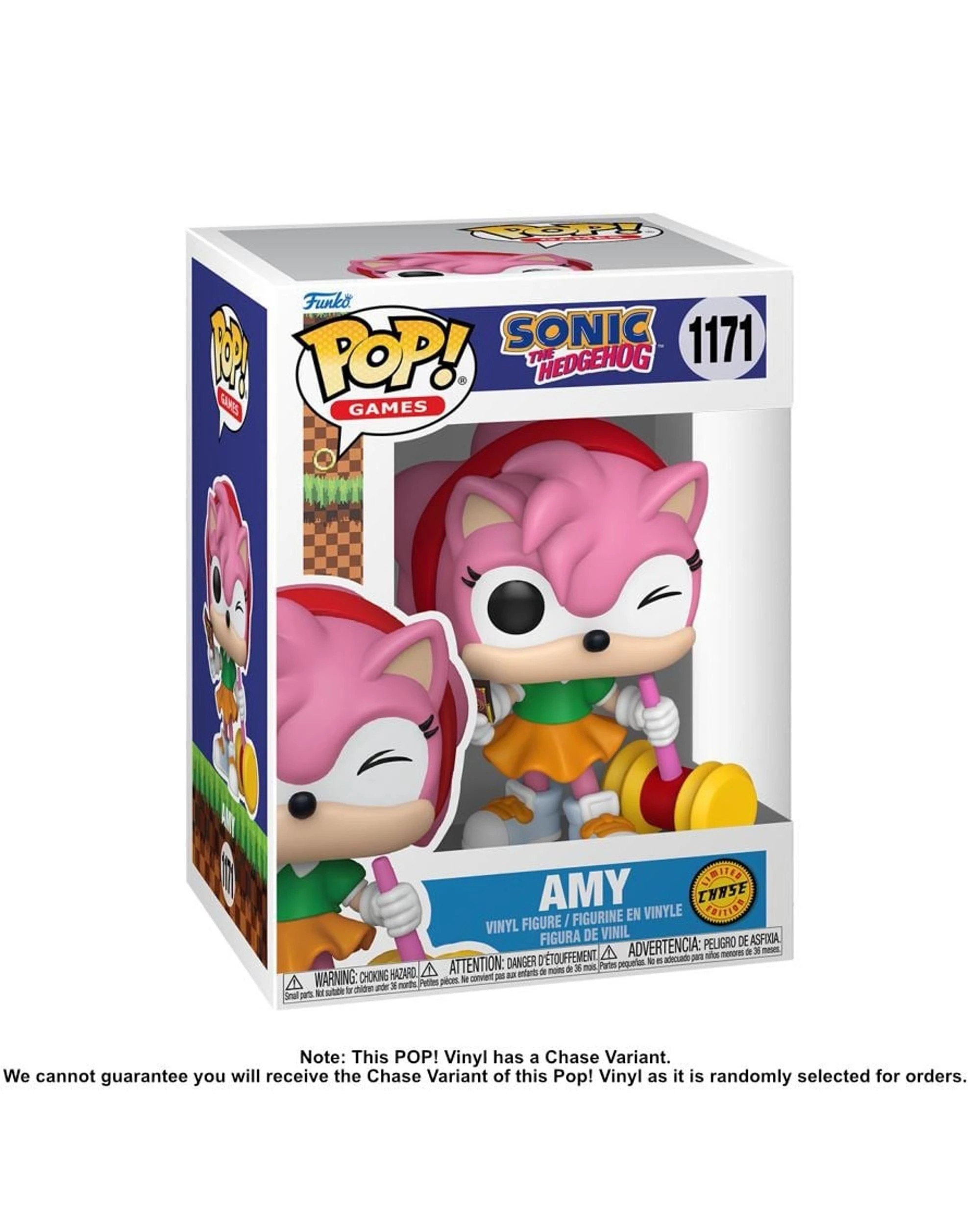 6 Sonic the Hedgehog Amy Rose with Piko Hammer Funko POP! Vinyl, 6 of 6