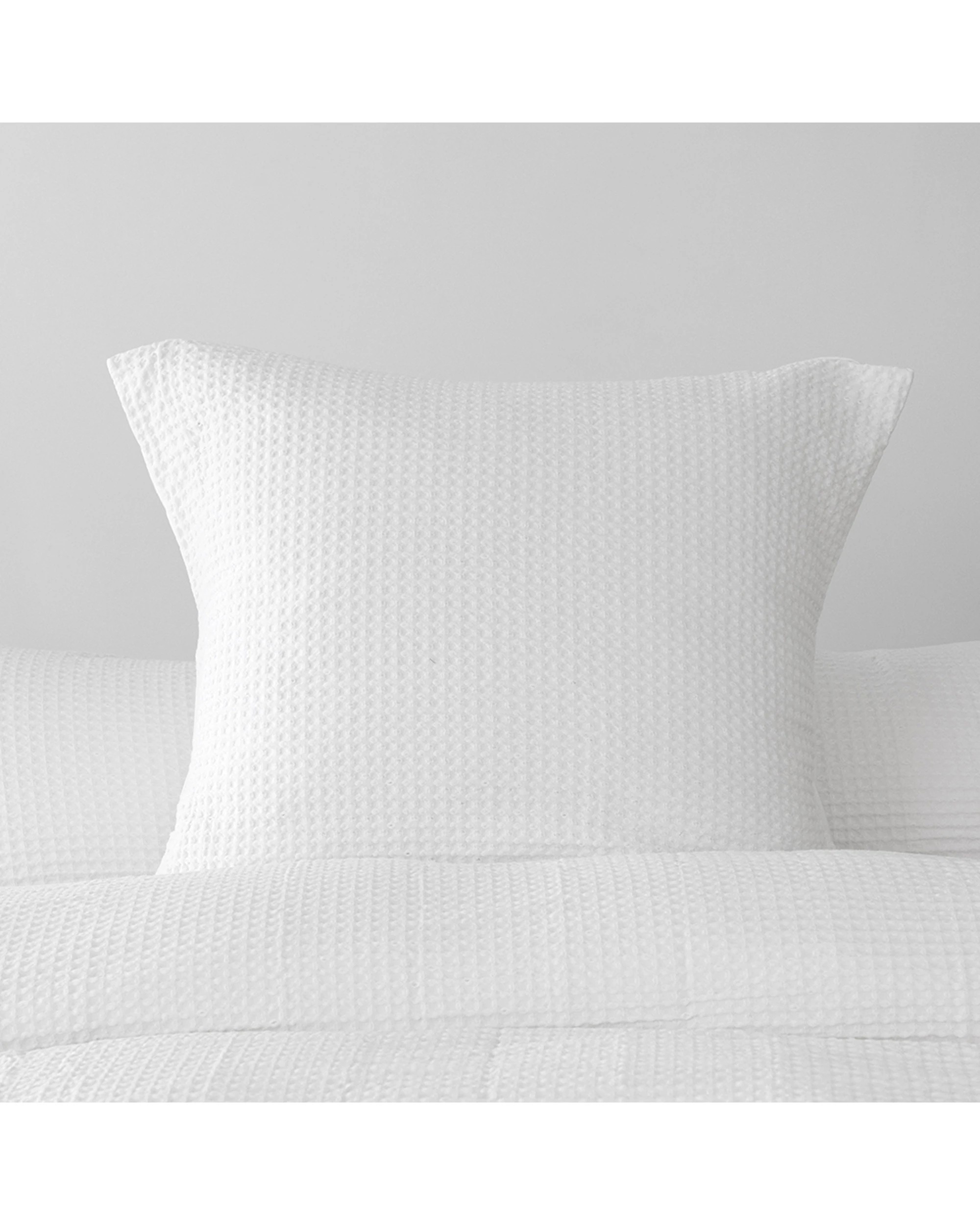 2 Bambury Home Living Decor Melville European Pillowcase 65 x 65cm - White, 2 of 3