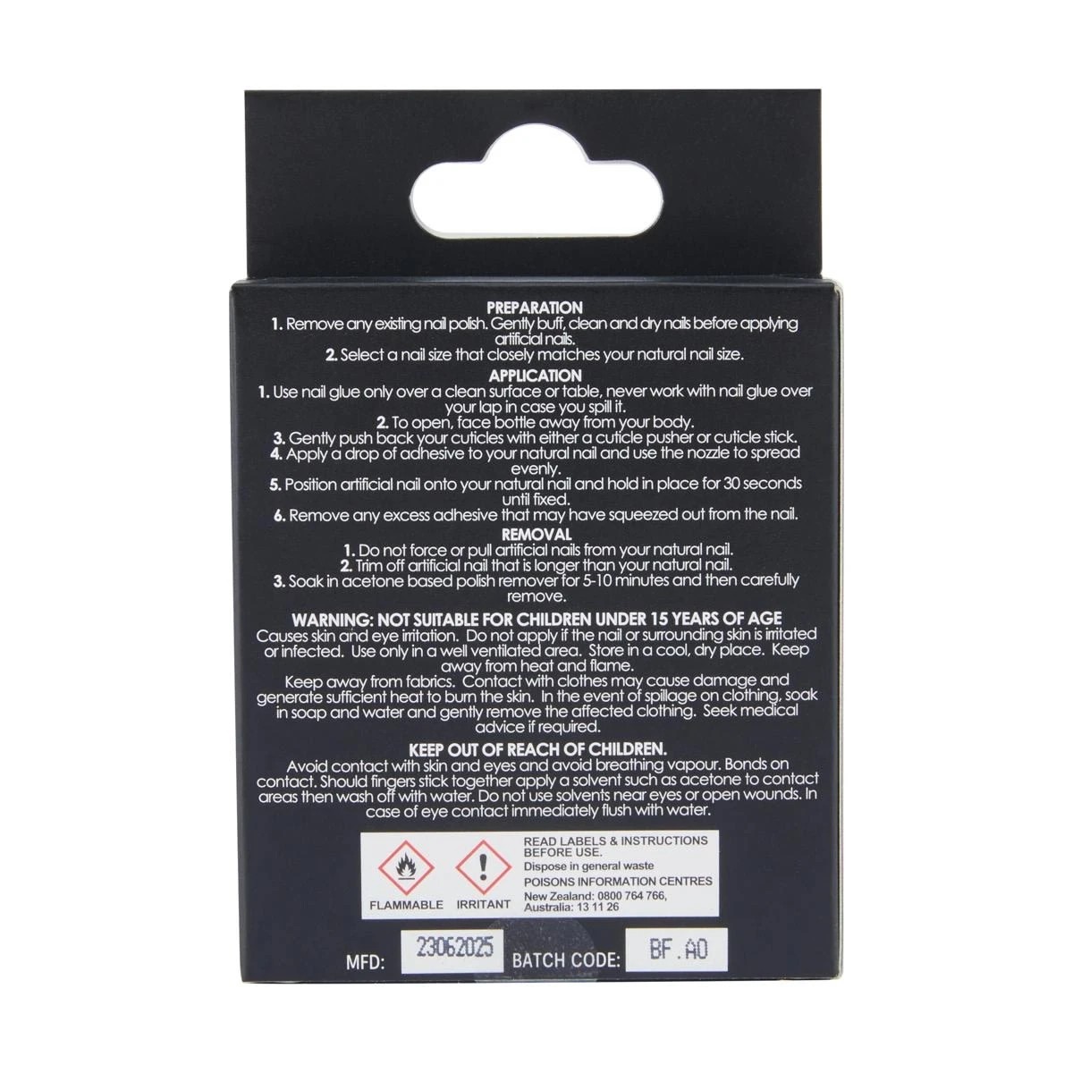 4 OXX Cosmetics Halloween 24 Pack Artificial Nails with Adhesive - Stiletto Shape, Blood, 4 of 4