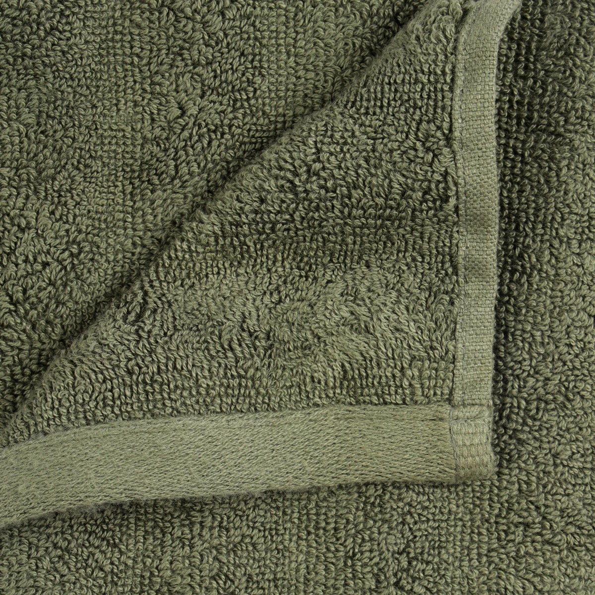 2 Thick Ribbed Australian Cotton Face Washer - Forest Green, 2 of 5