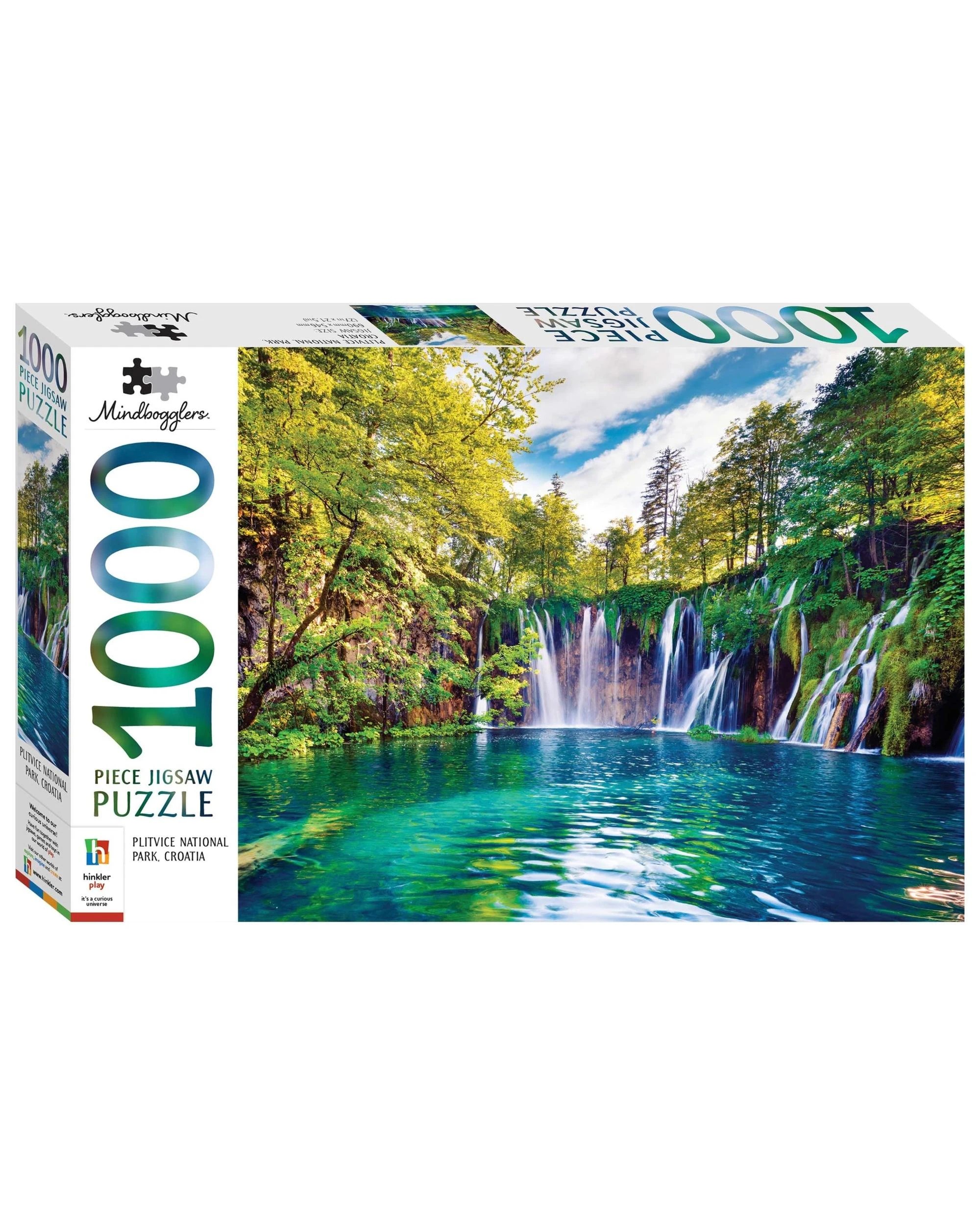 1 Hinkler Mindbogglers Plitvice National Park Croatia 1000 Piece Puzzle, 1 of 3