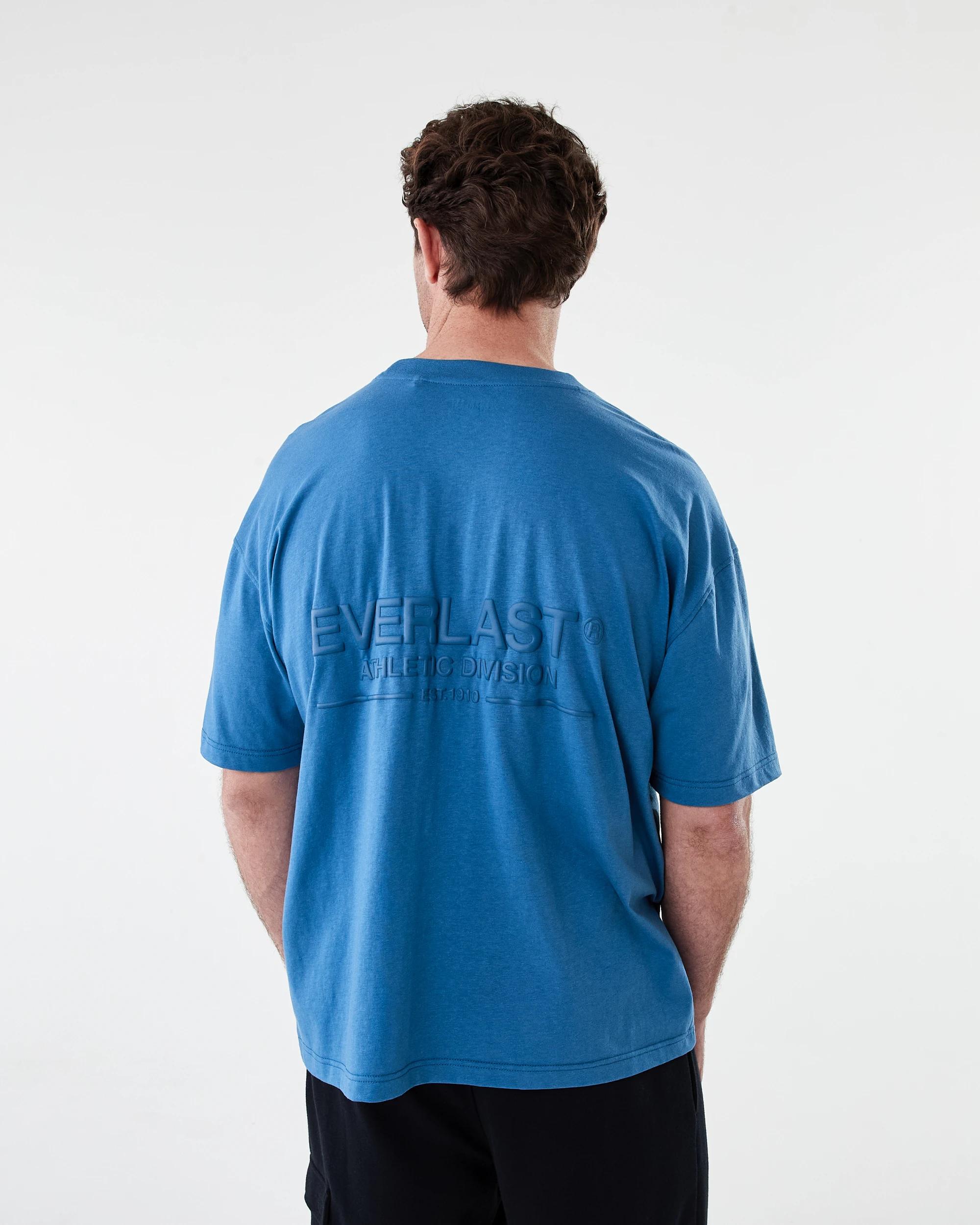 3 Everlast Mens Athletic Crew Neck T-shirt Fed Blue, 3 of 6