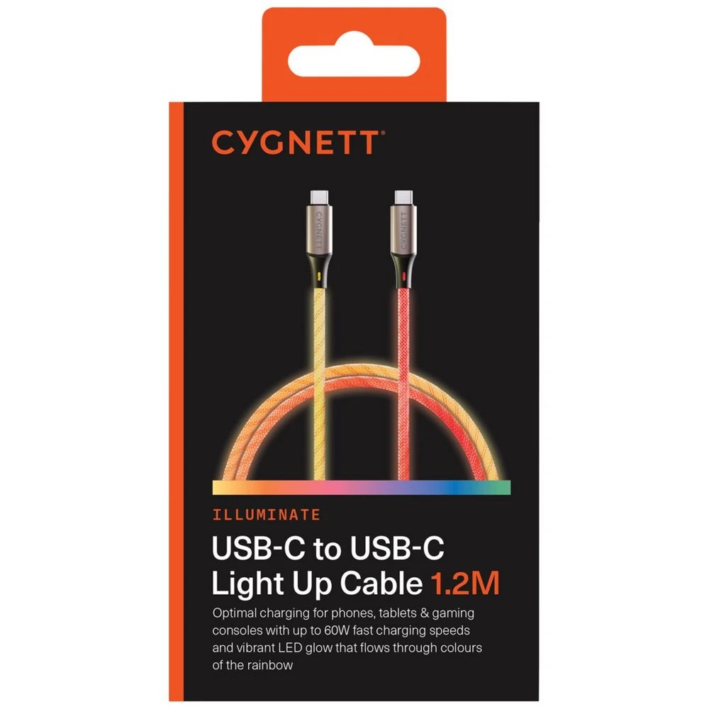 6 Cygnett Illuminate USB-C to USB-C 1.2m Light Up Cable, 6 of 6