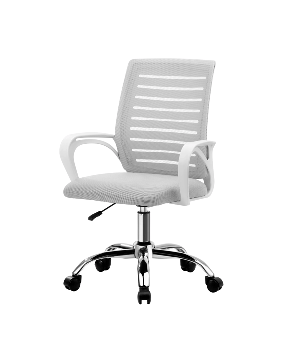Oikiture Mesh Office Chair Computer Desk Seat Home Work
 - White