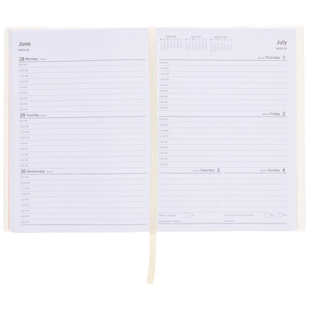 6 Studymate A5 Week to View Student Diary 2027 Floral, 6 of 7