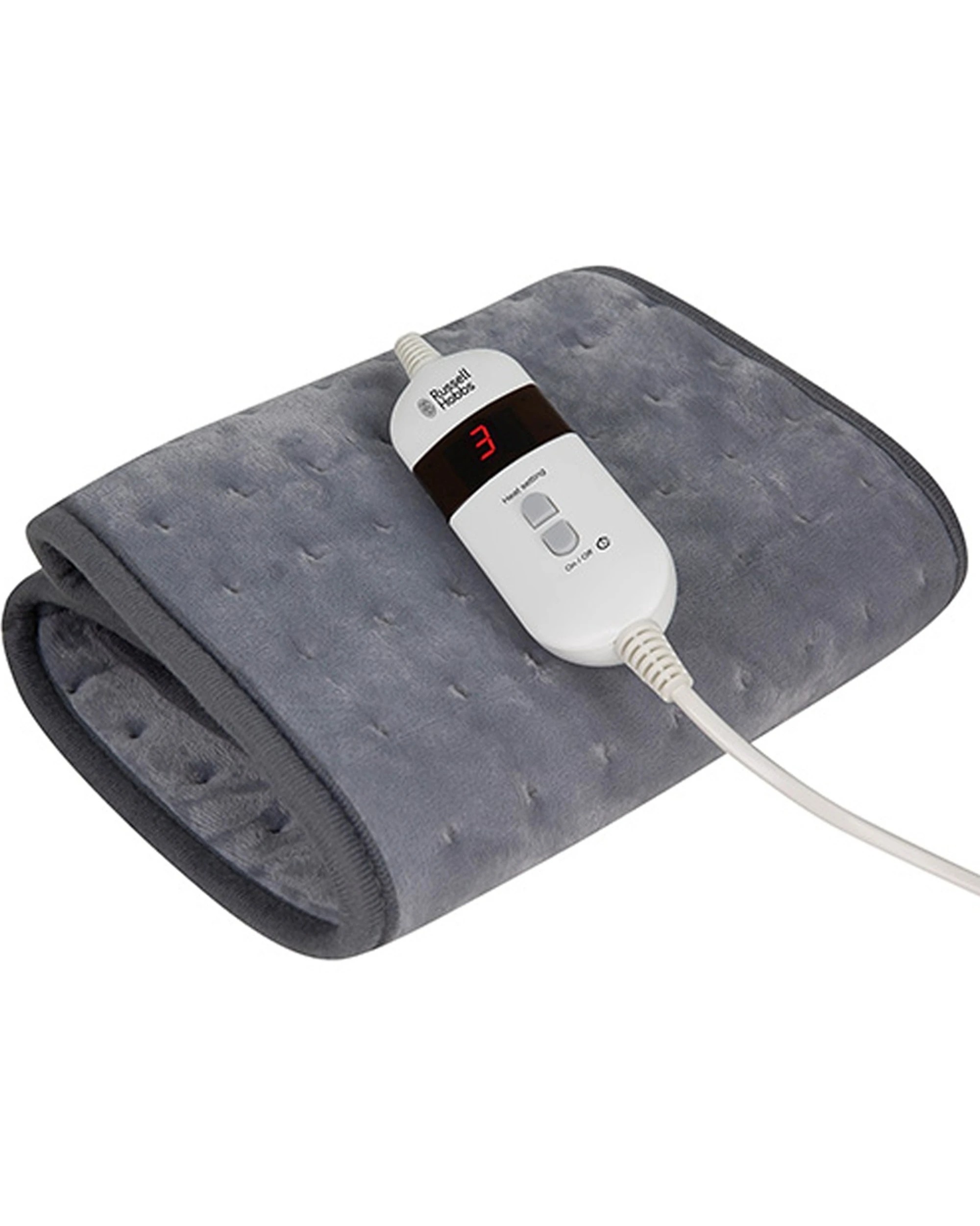 2 Russell Hobbs Soft Microfleece Heated Belt with 3 Adjustable Heat Settings - Grey, 2 of 2
