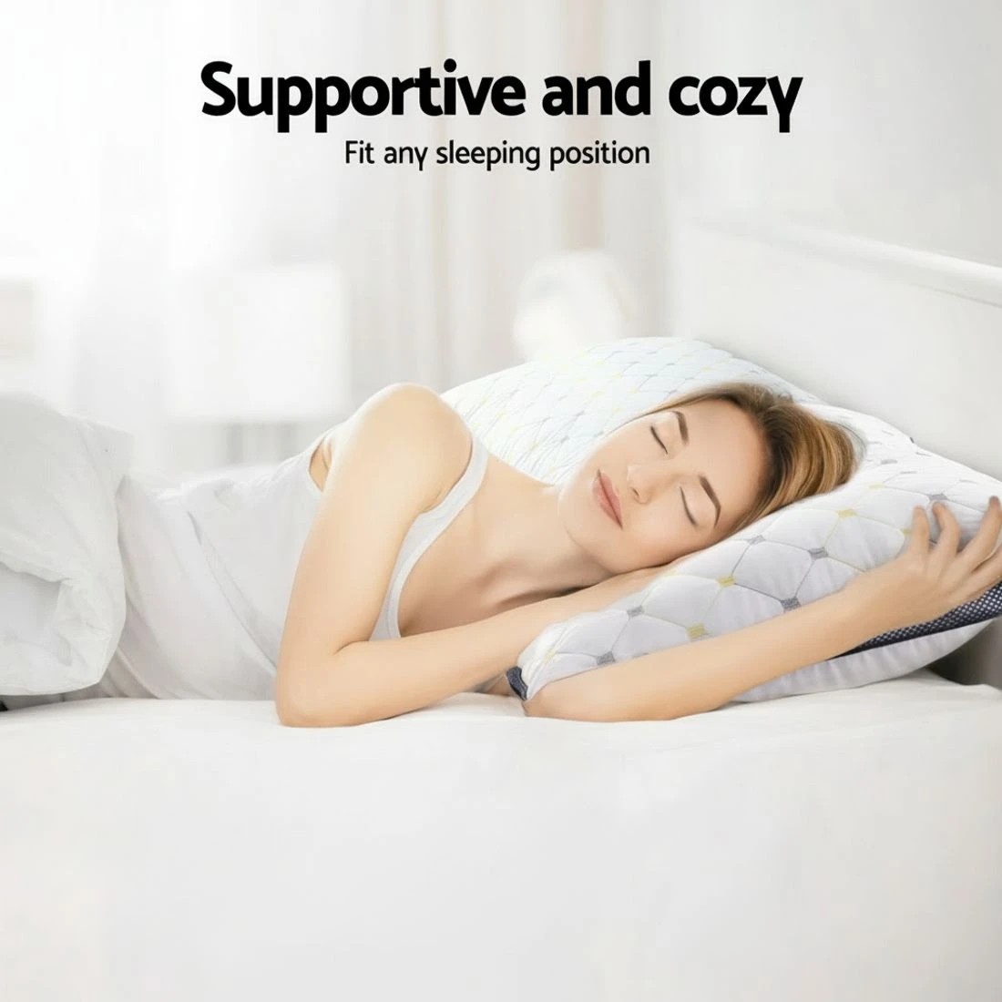 6 Giselle 2pcs Pillows Microfibre - Multi, 6 of 6