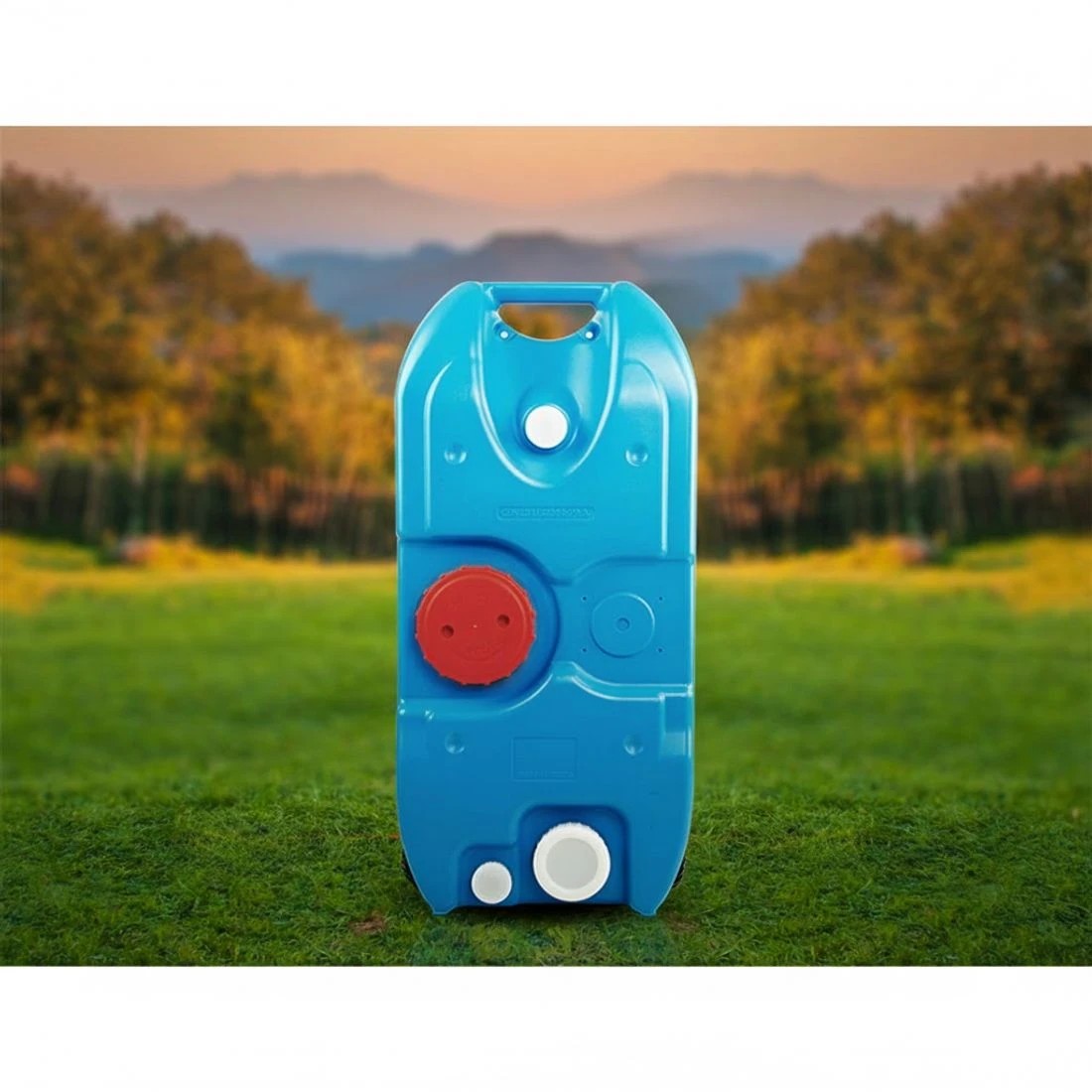 6 Weisshorn 40L Portable Wheel Water Tank Camping Caravan Storage - Blue, 6 of 8