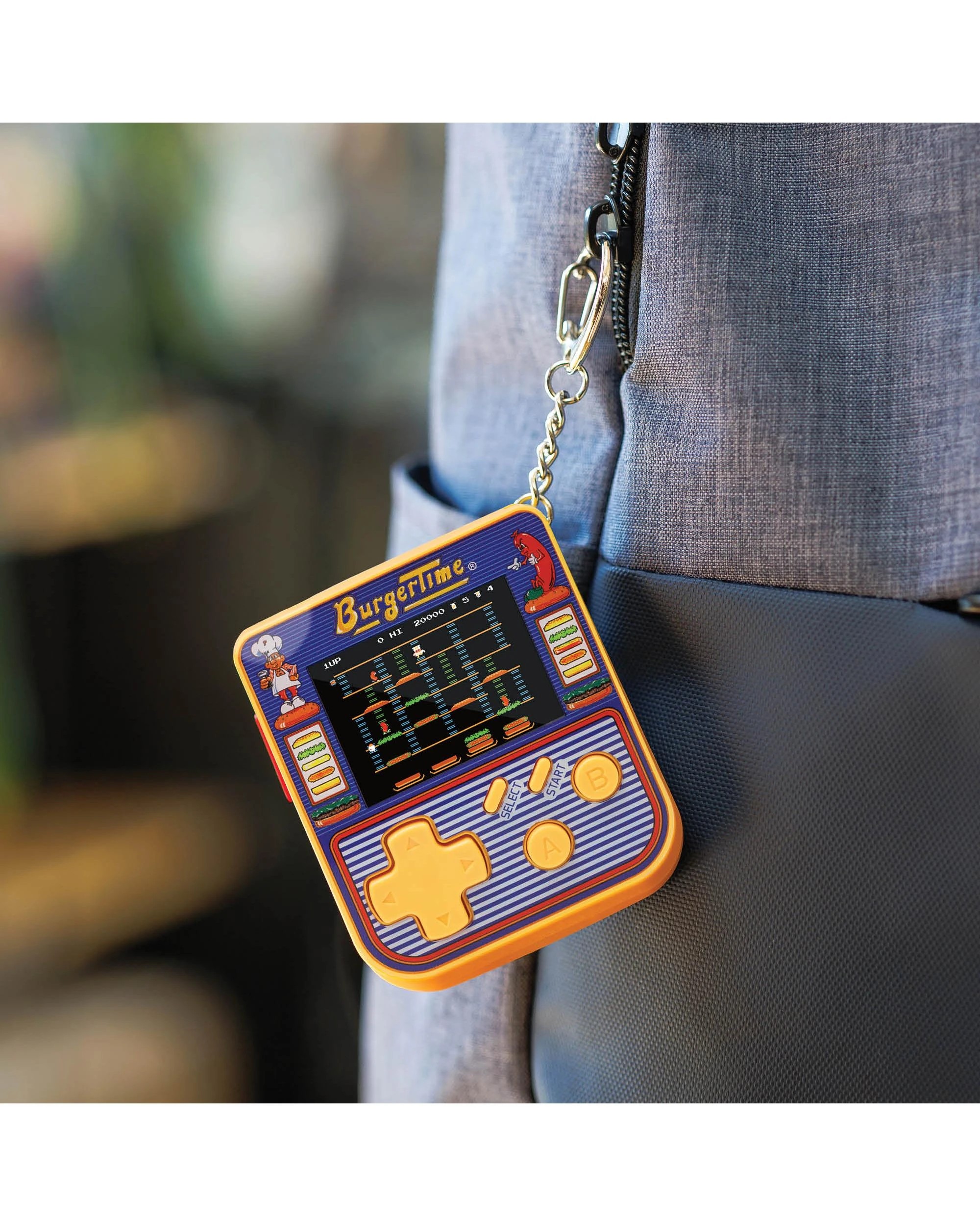 4 Super Micro Burgertime Gamer Keychain, 4 of 5