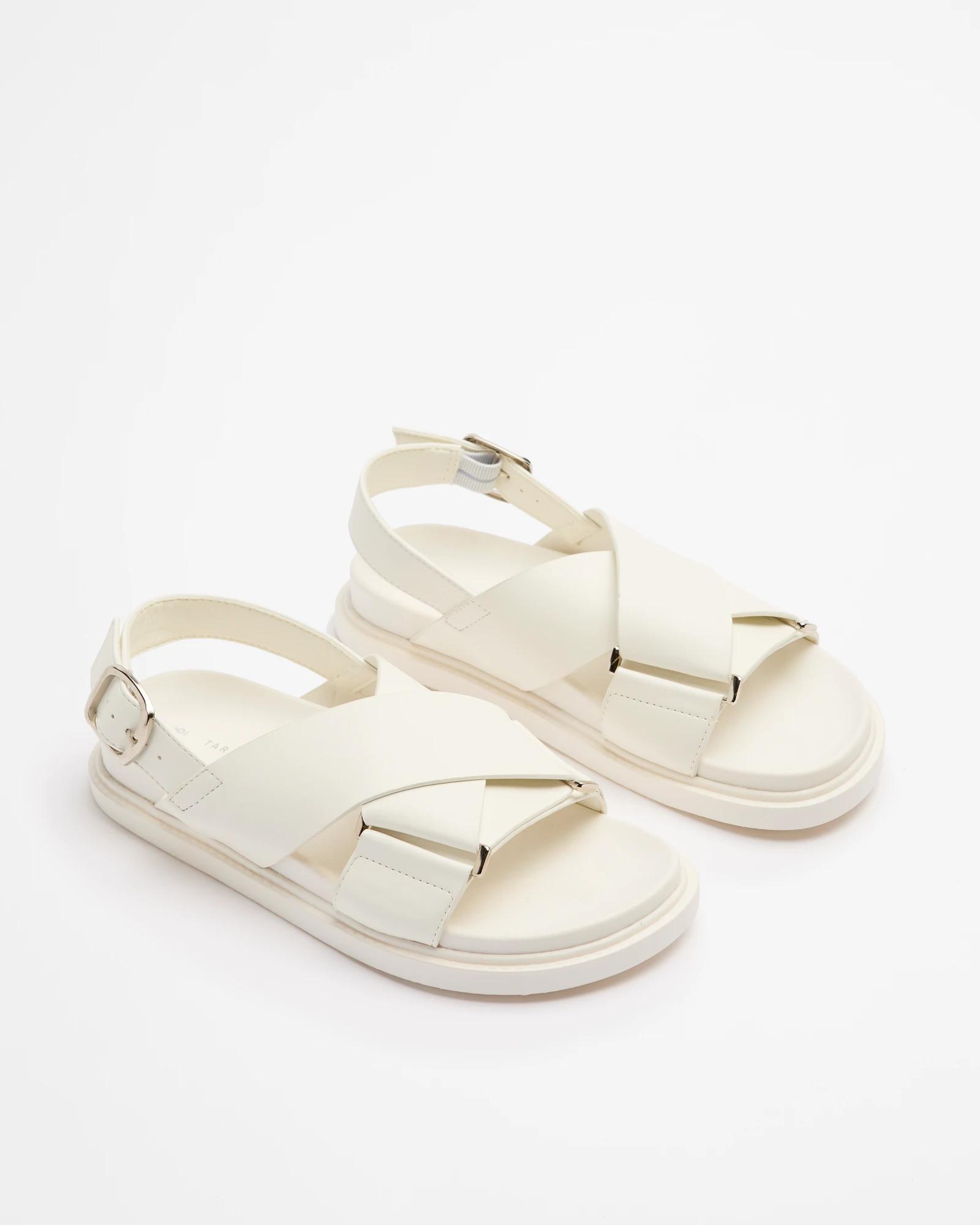3 Target Womens Maria Crossover Moulded Sandals WHITE, 3 of 3