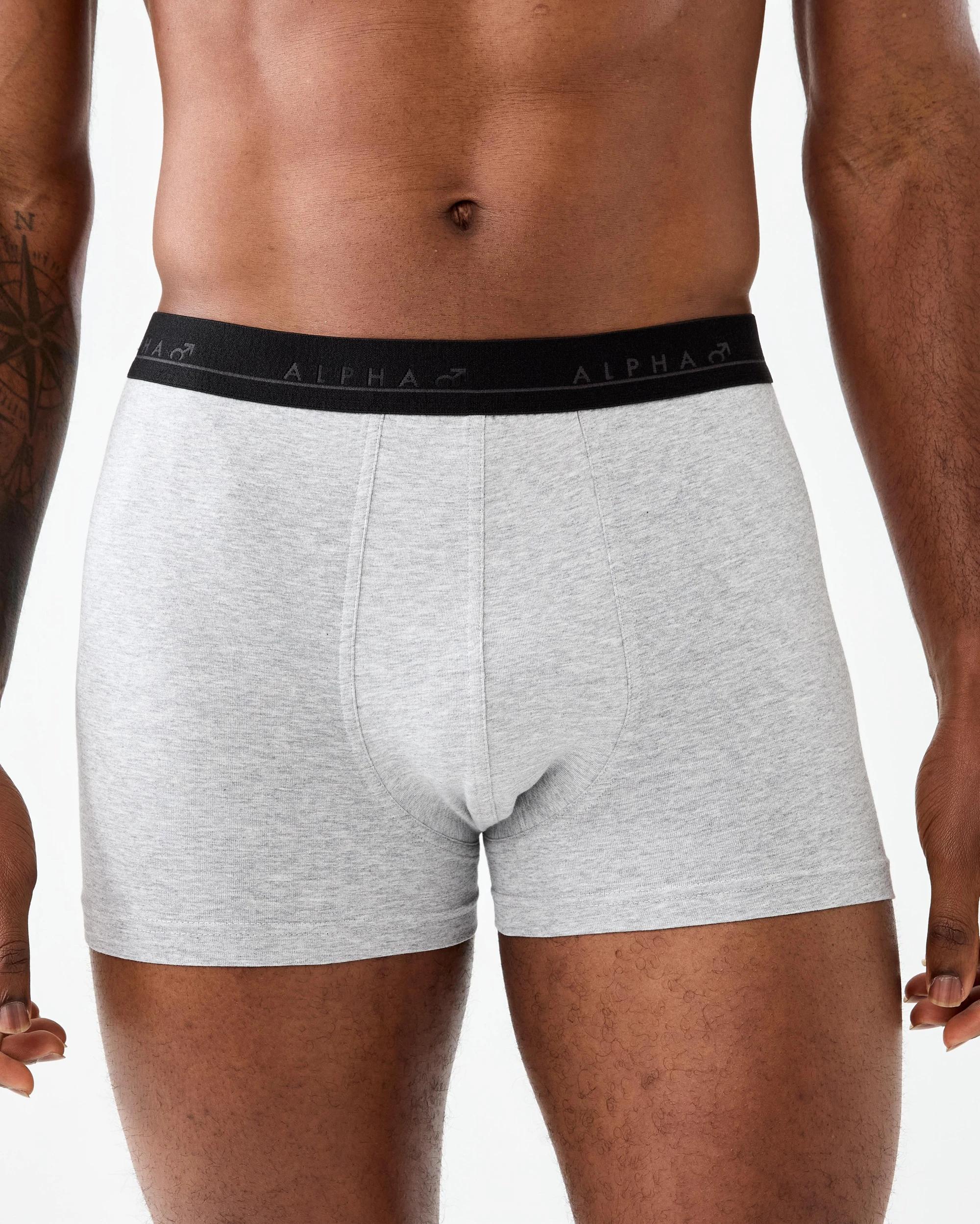 5 5 Pack Plain Trunks Navy Grey, 5 of 10