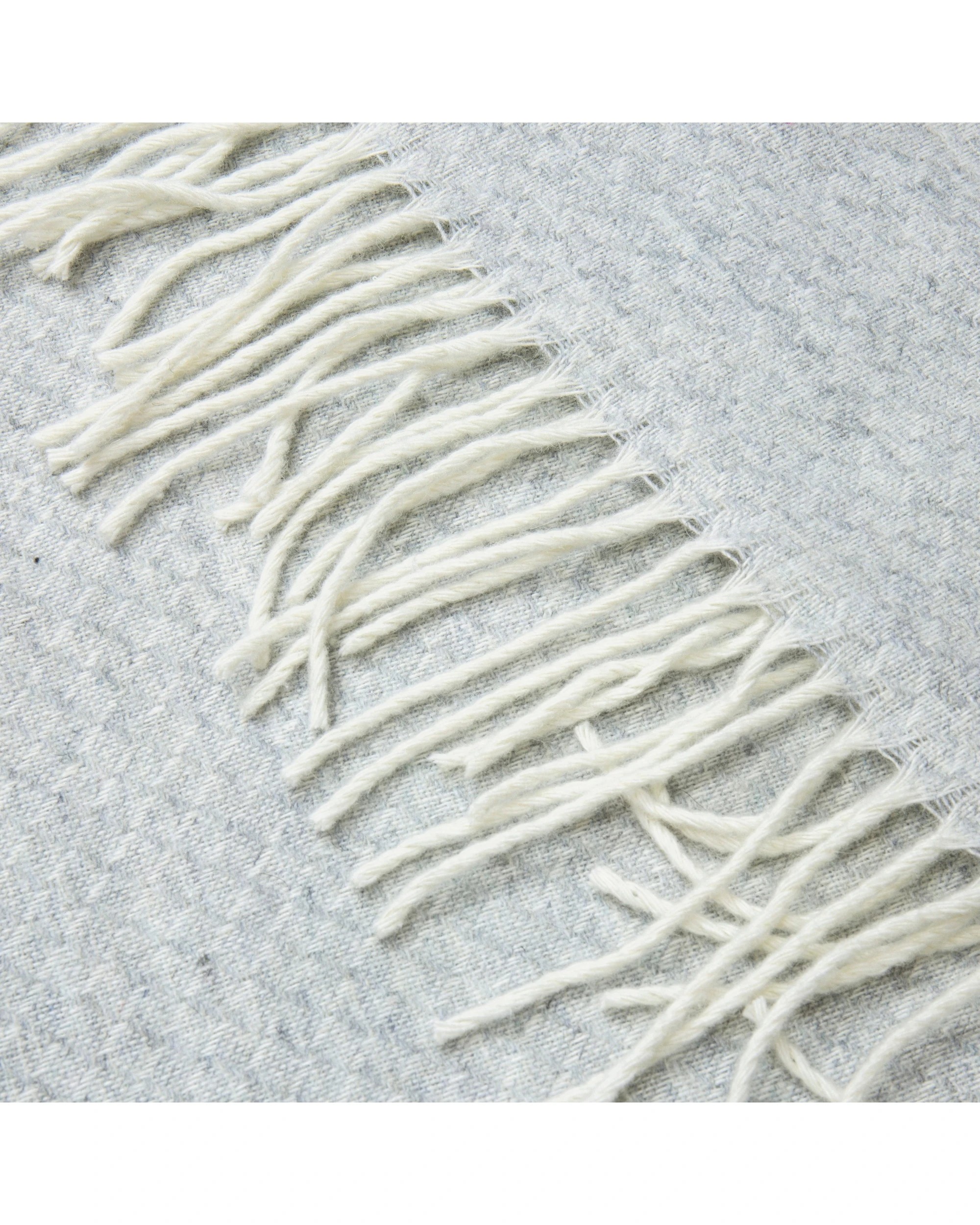 2 Codu Chiswick Cashmere & Merino Wool Blend Soft Throw Rug Home Decor Light, 2 of 3