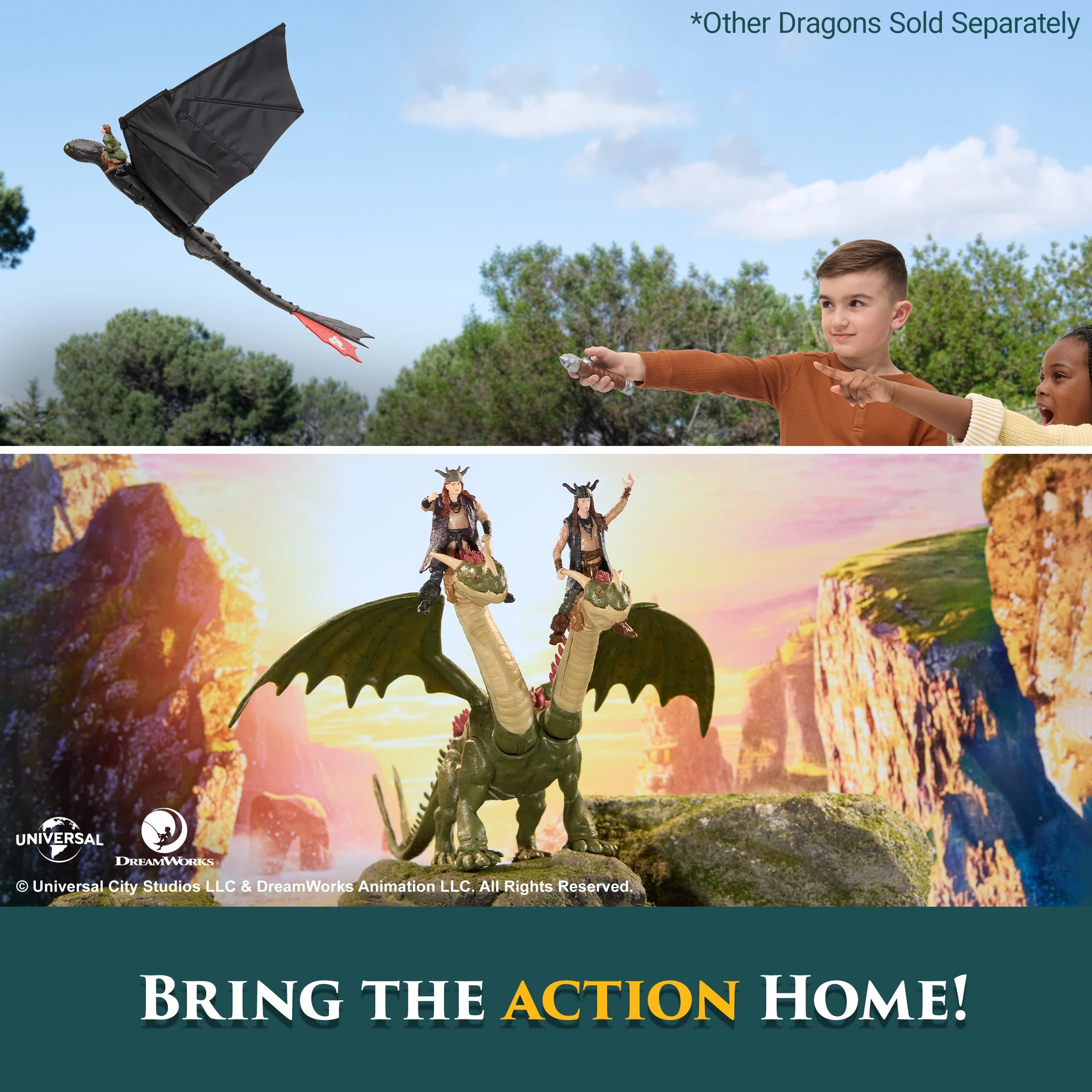 3 How To Train Your Dragon Hideous Zippleback and Ruffnut & Tuffnut Action Figure Set, 3 of 7