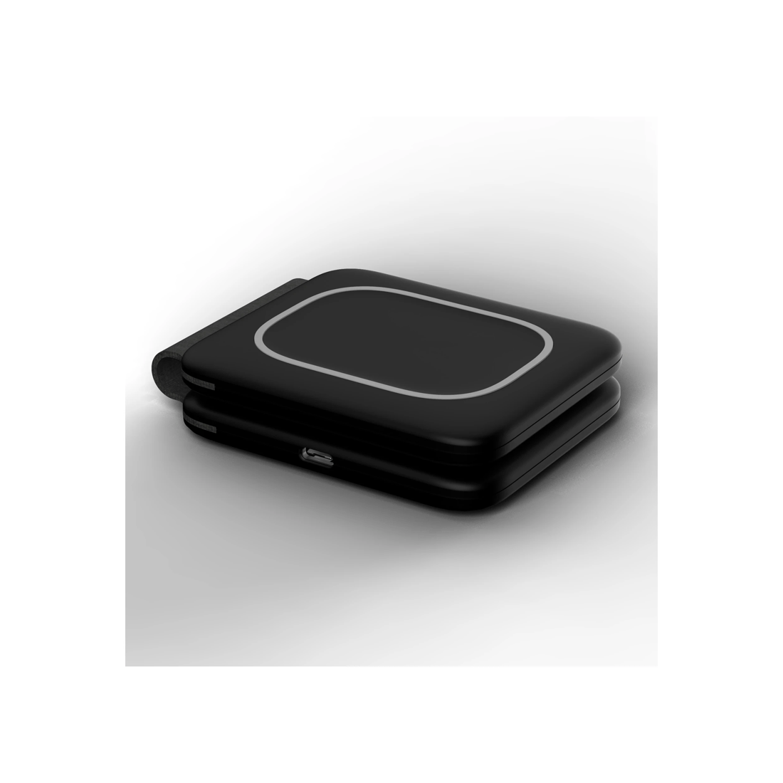 3 TODO 2 in 1 Wireless Phone Charger 15W Fast Charge Earphone QI Magnetic Charge Pad - Black, 3 of 5