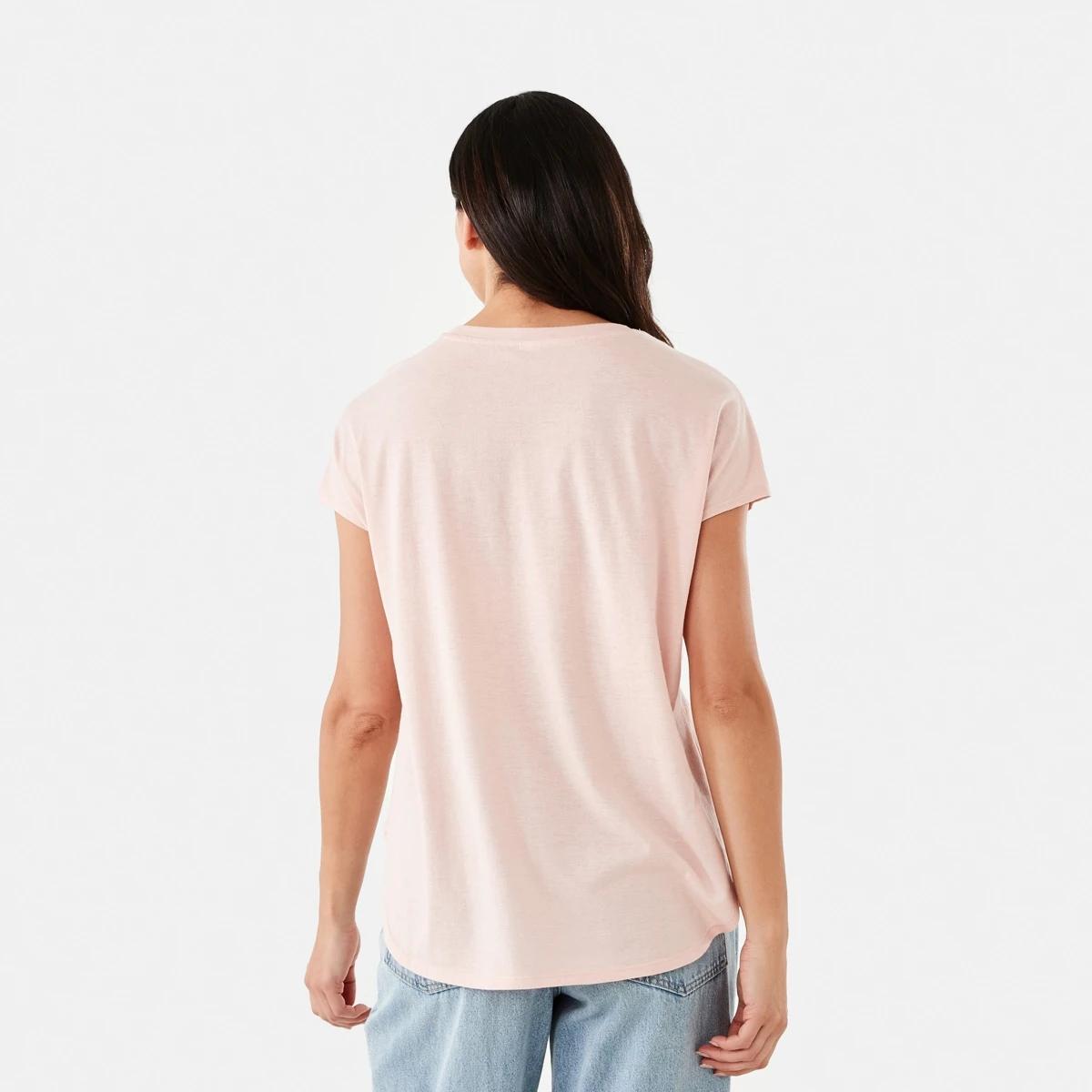 3 Extended Sleeve Slub T-shirt Rose Pink, 3 of 6