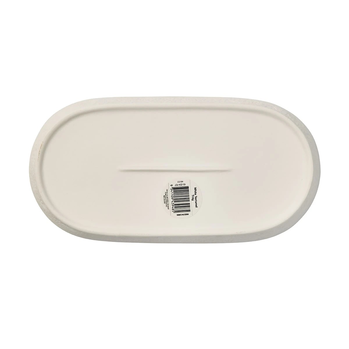 6 White Textured Tray, 6 of 6