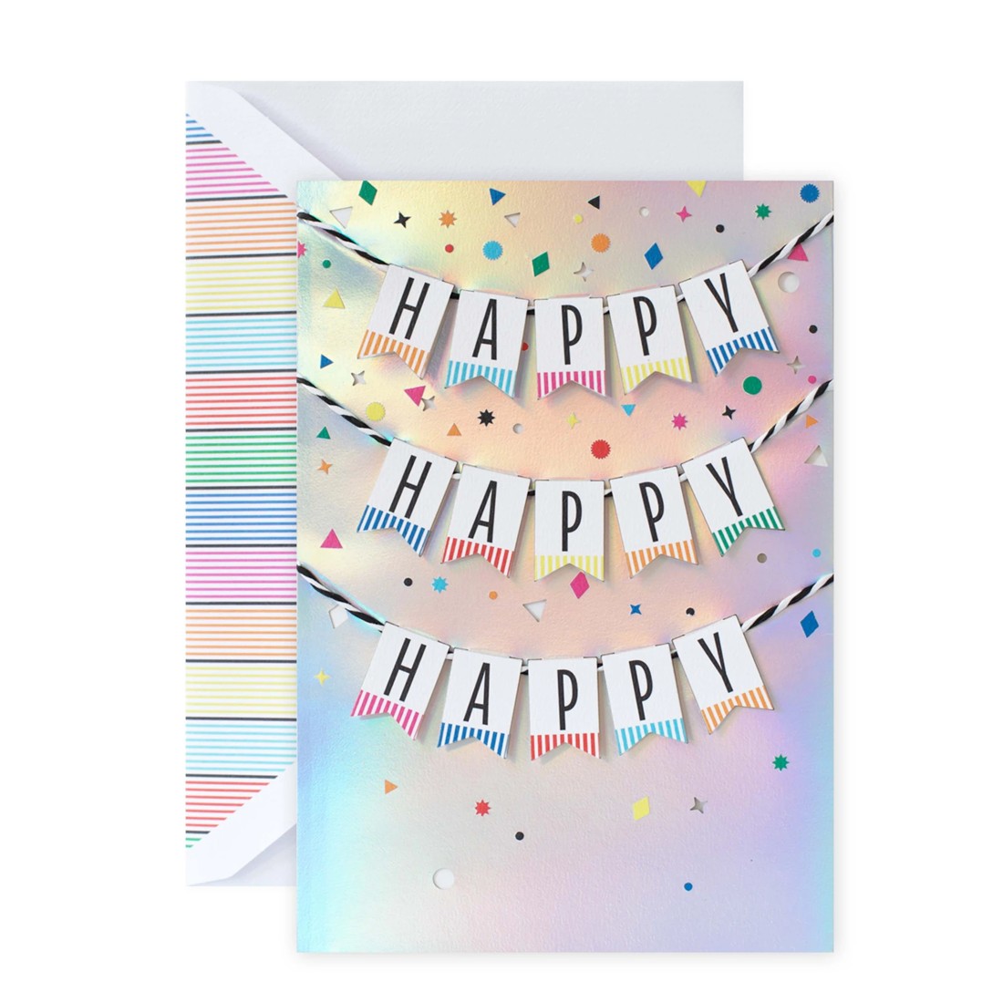 1 Hallmark Signature Birthday Card - Happy Happy Happy, 1 of 3