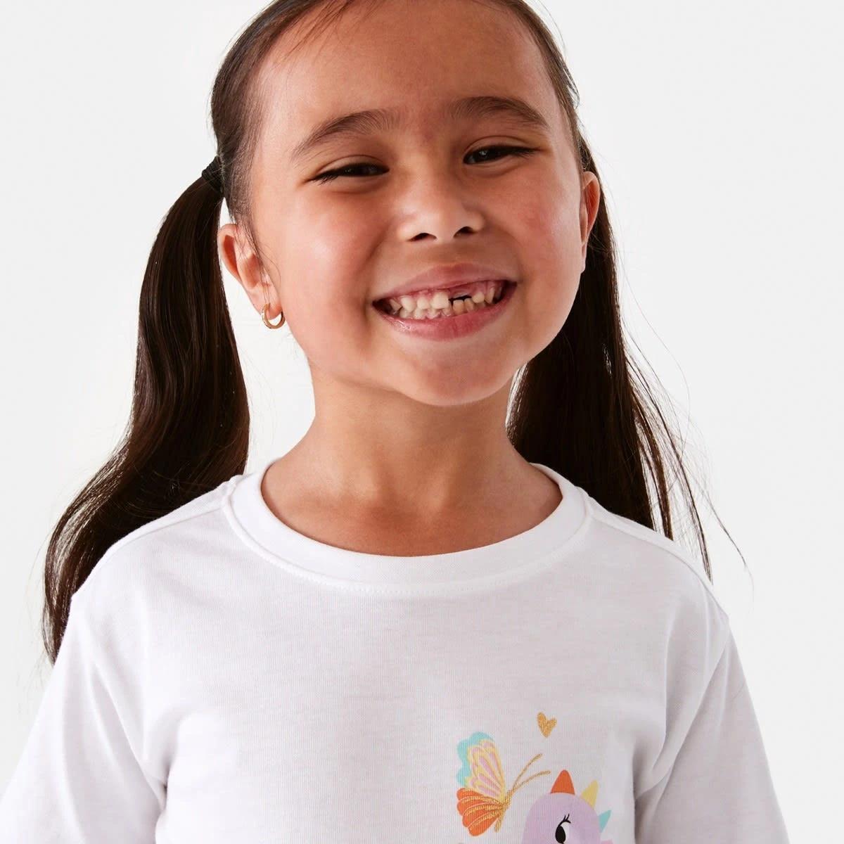 3 Short Sleeve Placement Print T-shirt Wht Dino, 3 of 8