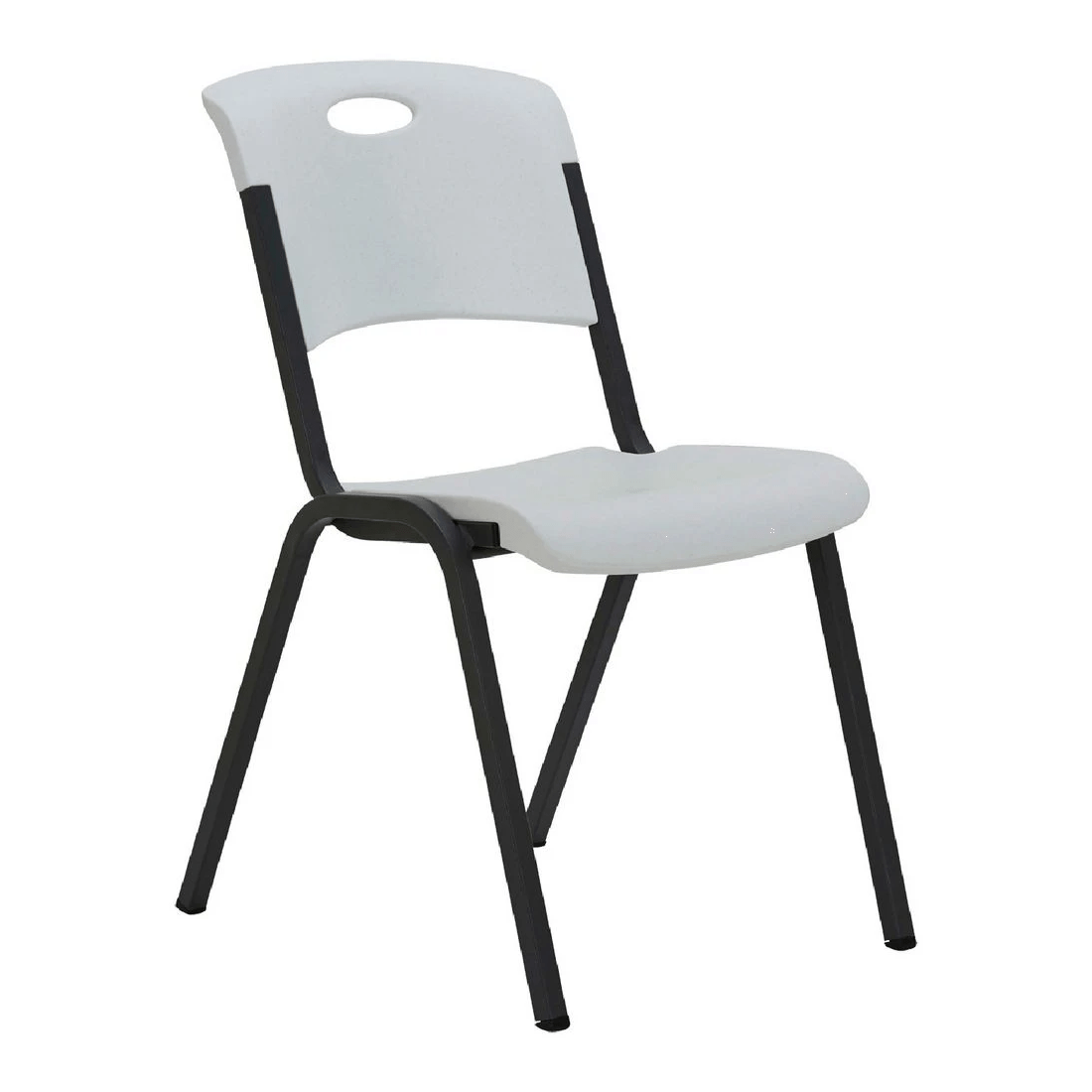 1 Lifetime Stacking Chair White, 1 of 10