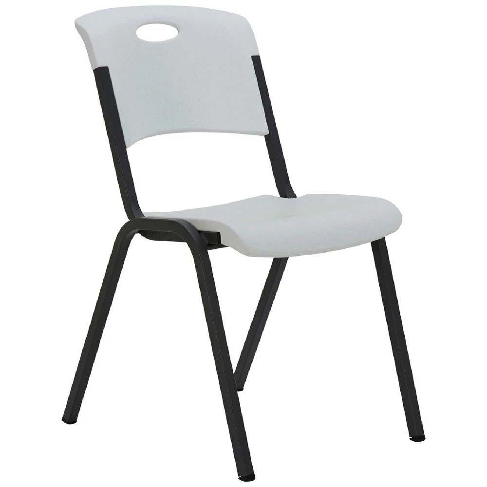 1 Lifetime Stacking Chair White Visitor Chairs and Stools, 1 of 10
