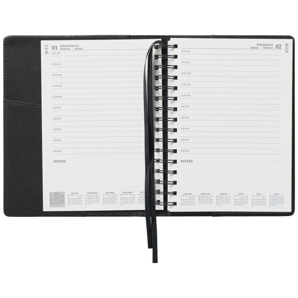 6 J.Burrows A5 Day to Page Executive FY26/27 Diary Black, 6 of 7