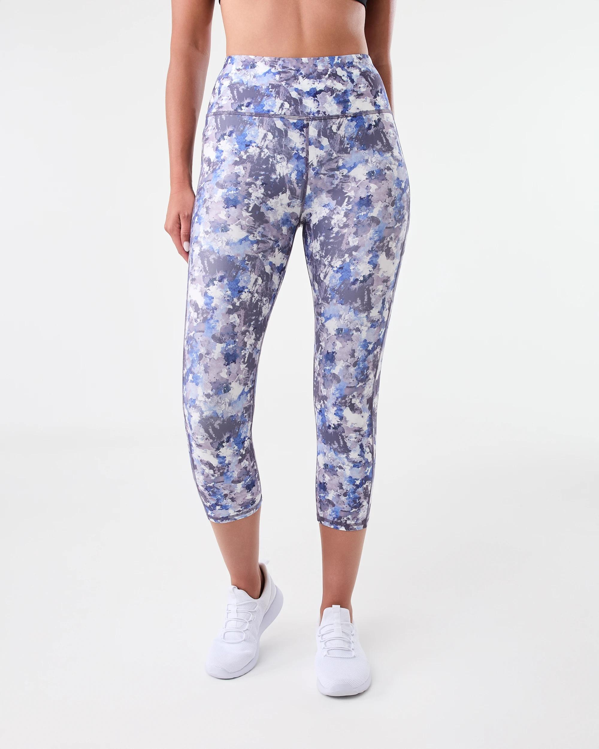 1 Active Womens Crop Print Leggings Abstr Camo, 1 of 5