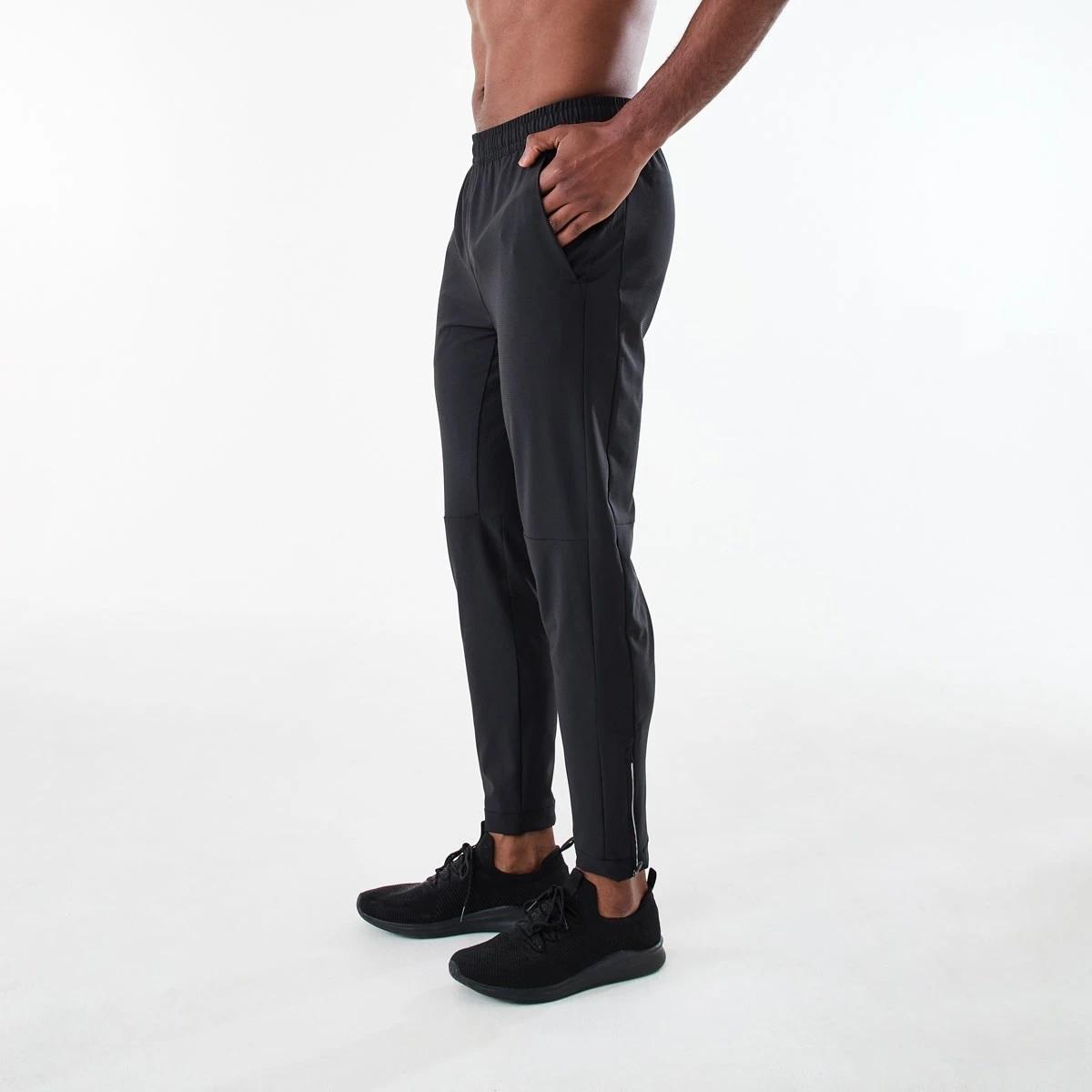 2 Active Mens Stretch Woven Joggers BLACK, 2 of 7