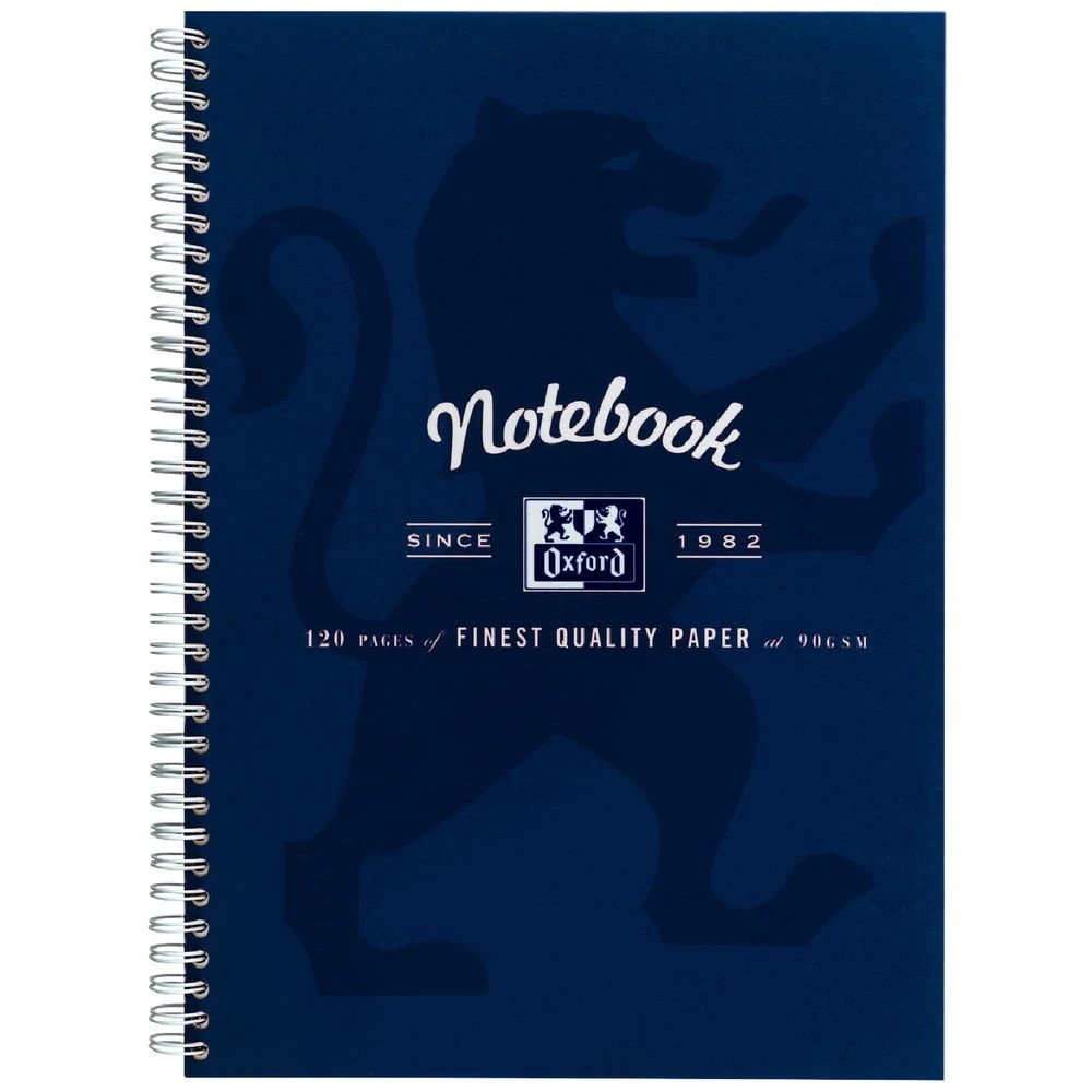 1 Oxford A4 Notebook 120 Pages with Scribzee App Navy Blue, 1 of 4