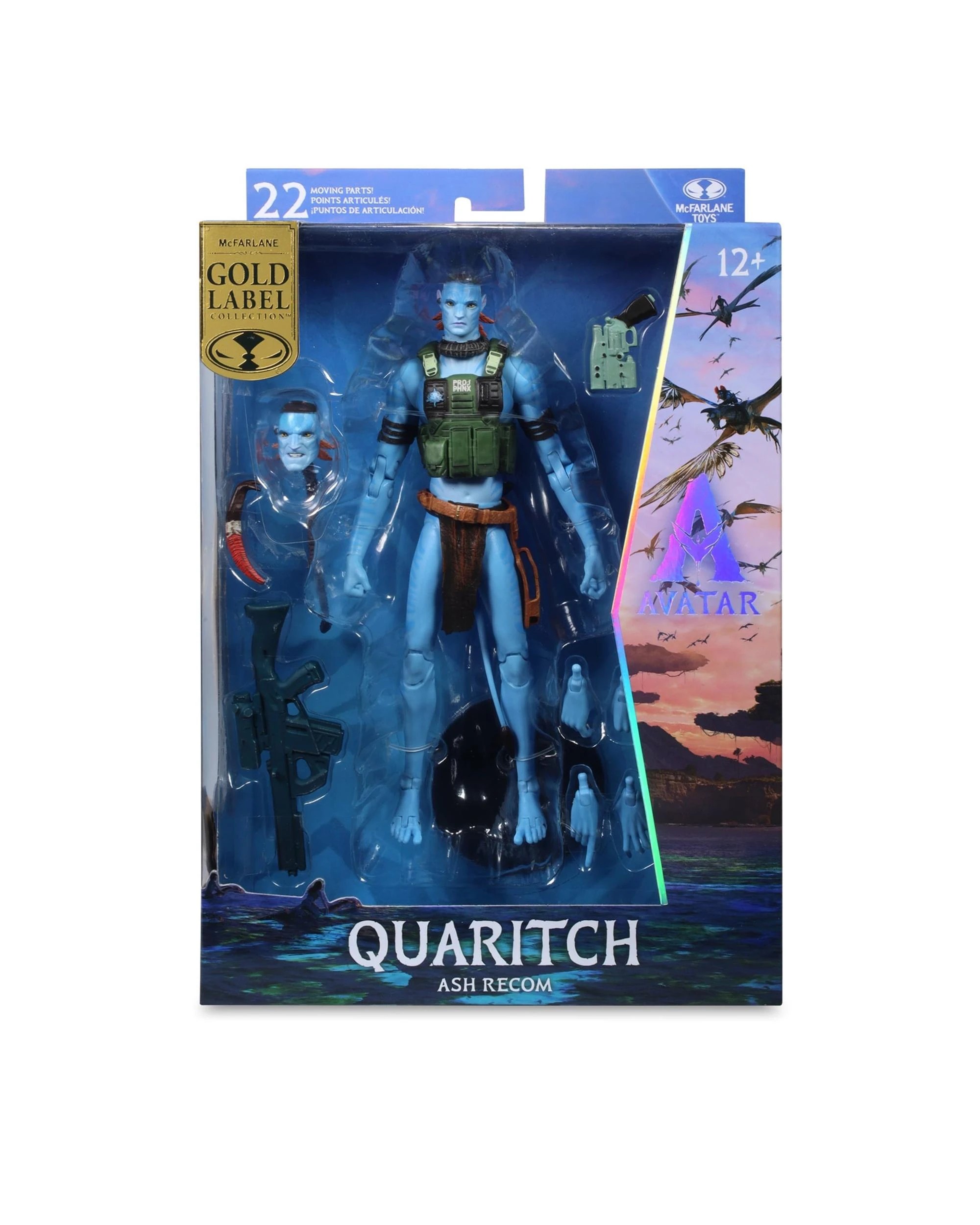 8 Avatar: Fire and Ash Quaritch - Ash Recom -  Gold Label Collector Edition 7 inch Action Figure, 8 of 10