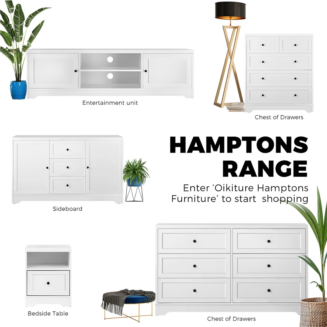 7 Oikiture Bedside Tables Drawers Nightstand Storage Cabinet
 - White, 7 of 10