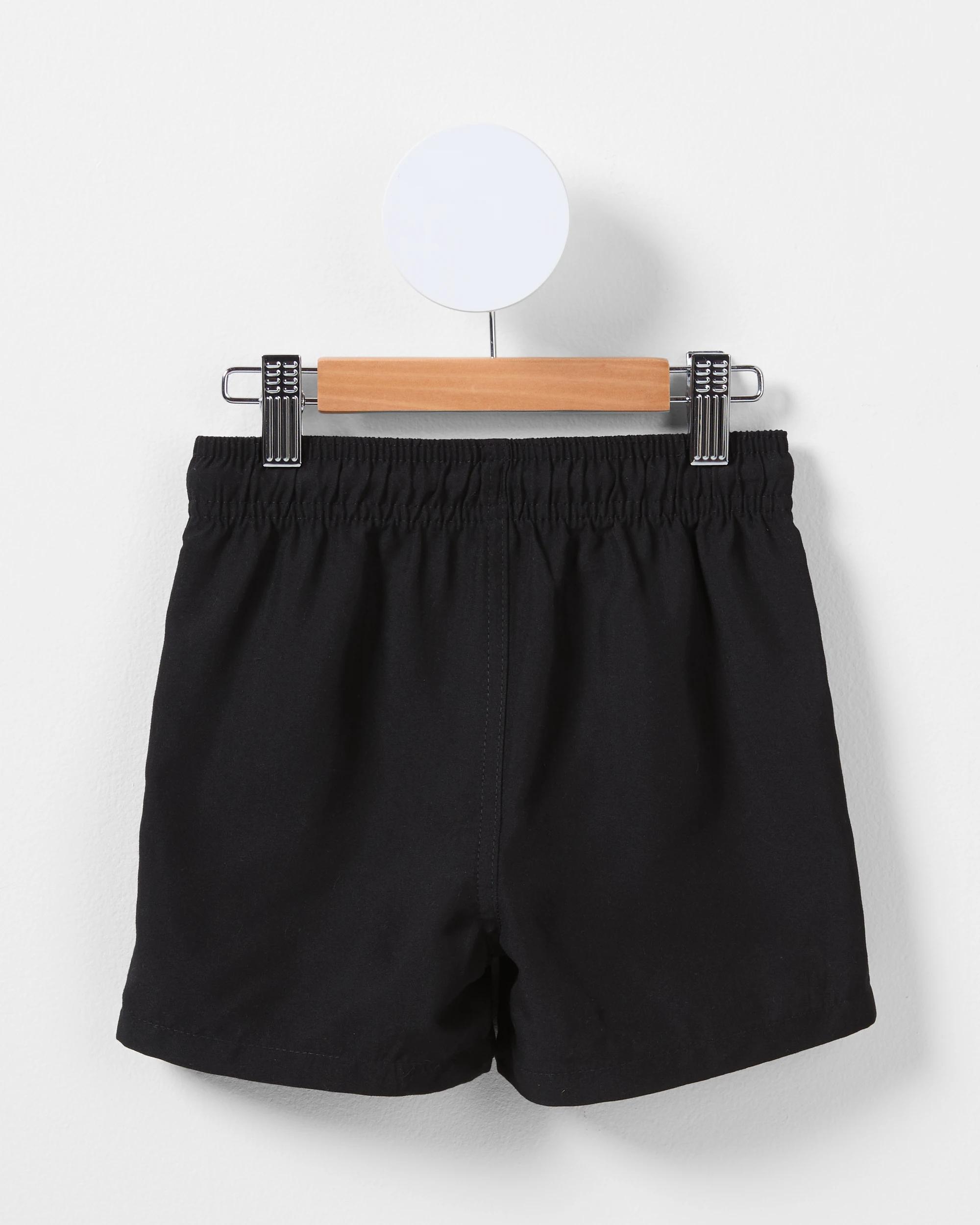 8 Plain Swim Boardshorts Black, 8 of 8