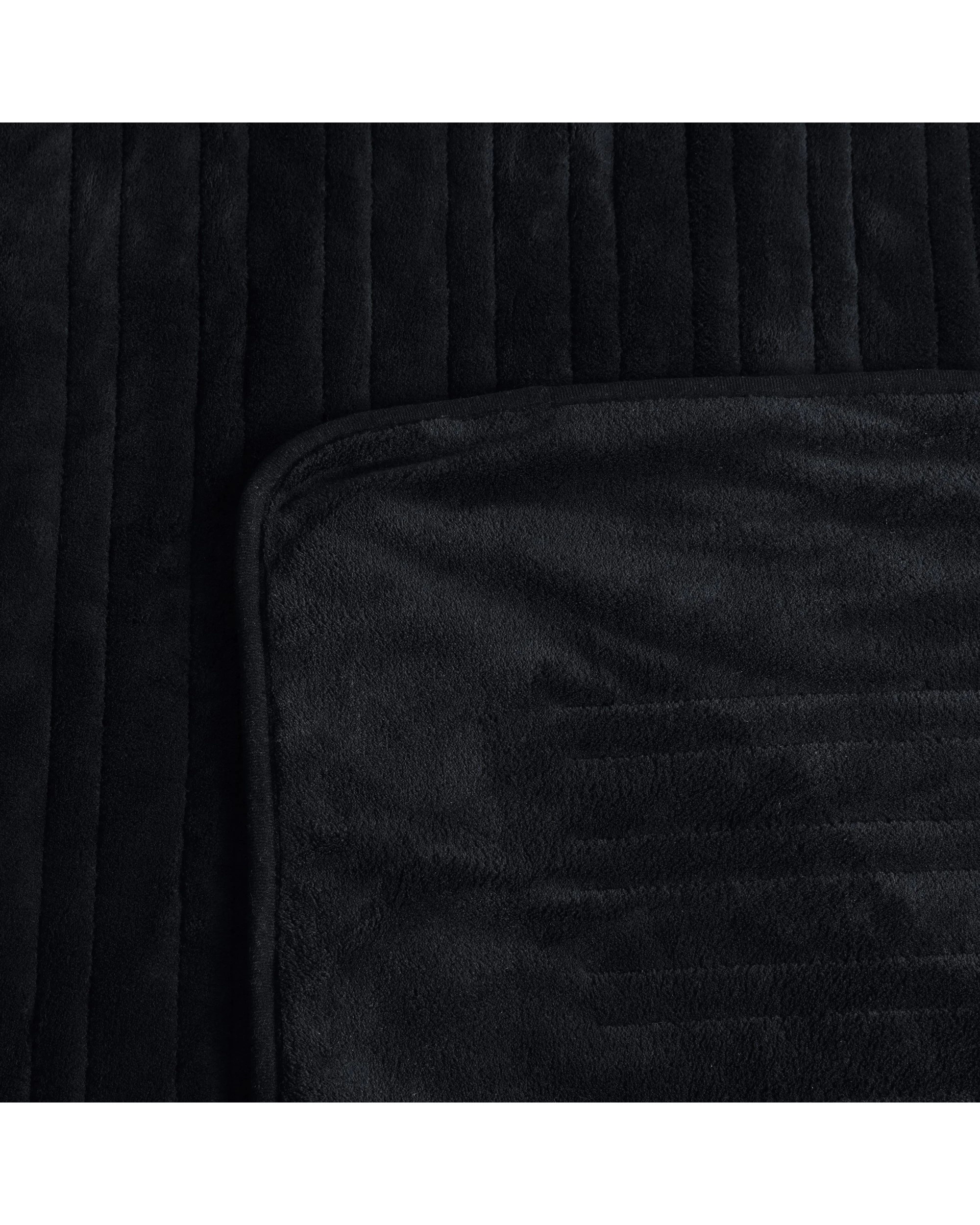 4 Dreamaker Kingston Coral Fleece Electric Heated Throw Blanket 130x160cm - Black, 4 of 7