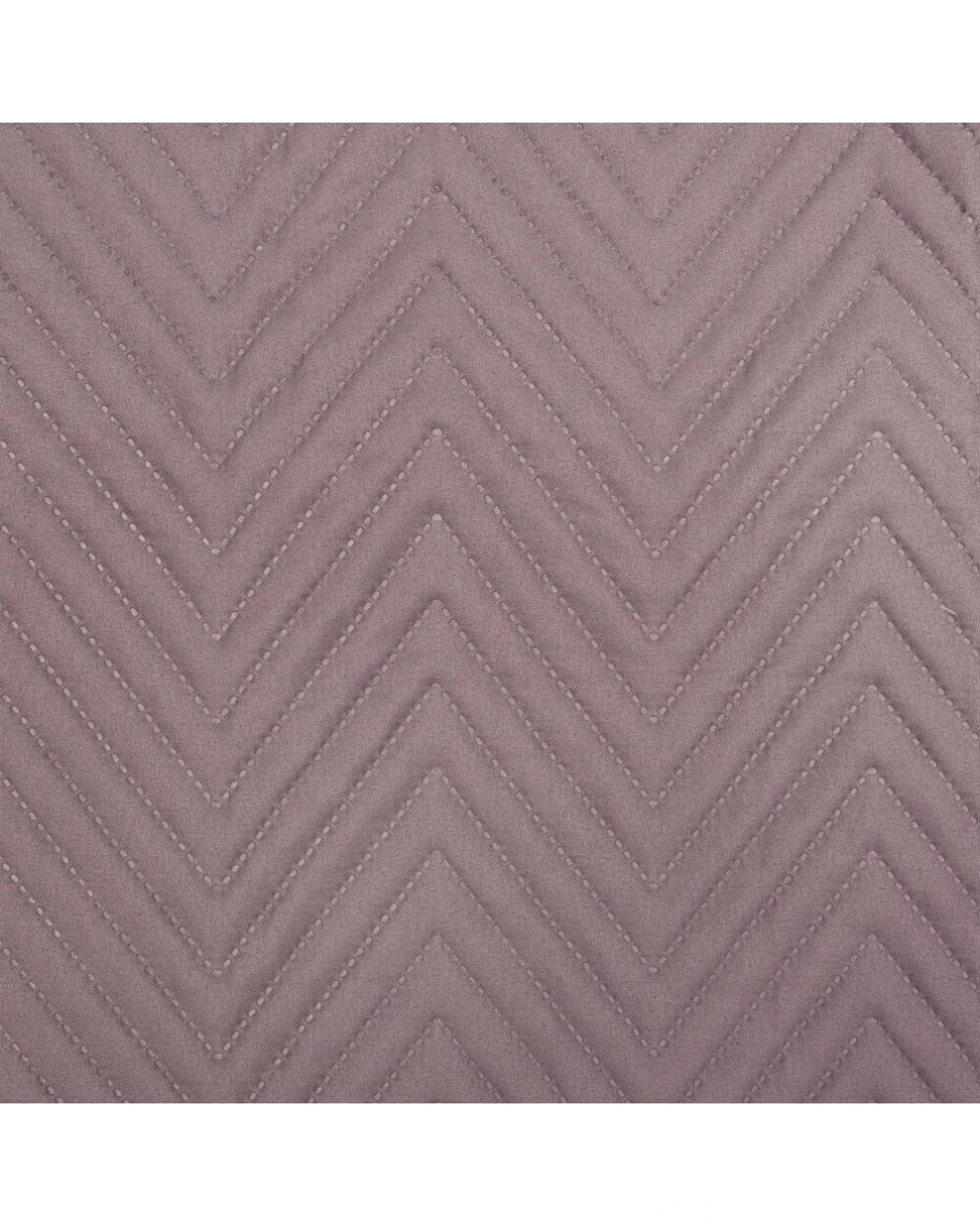 3 Bambury Herringbone Embossed Coverlet Set Single Double - Purple, 3 of 3