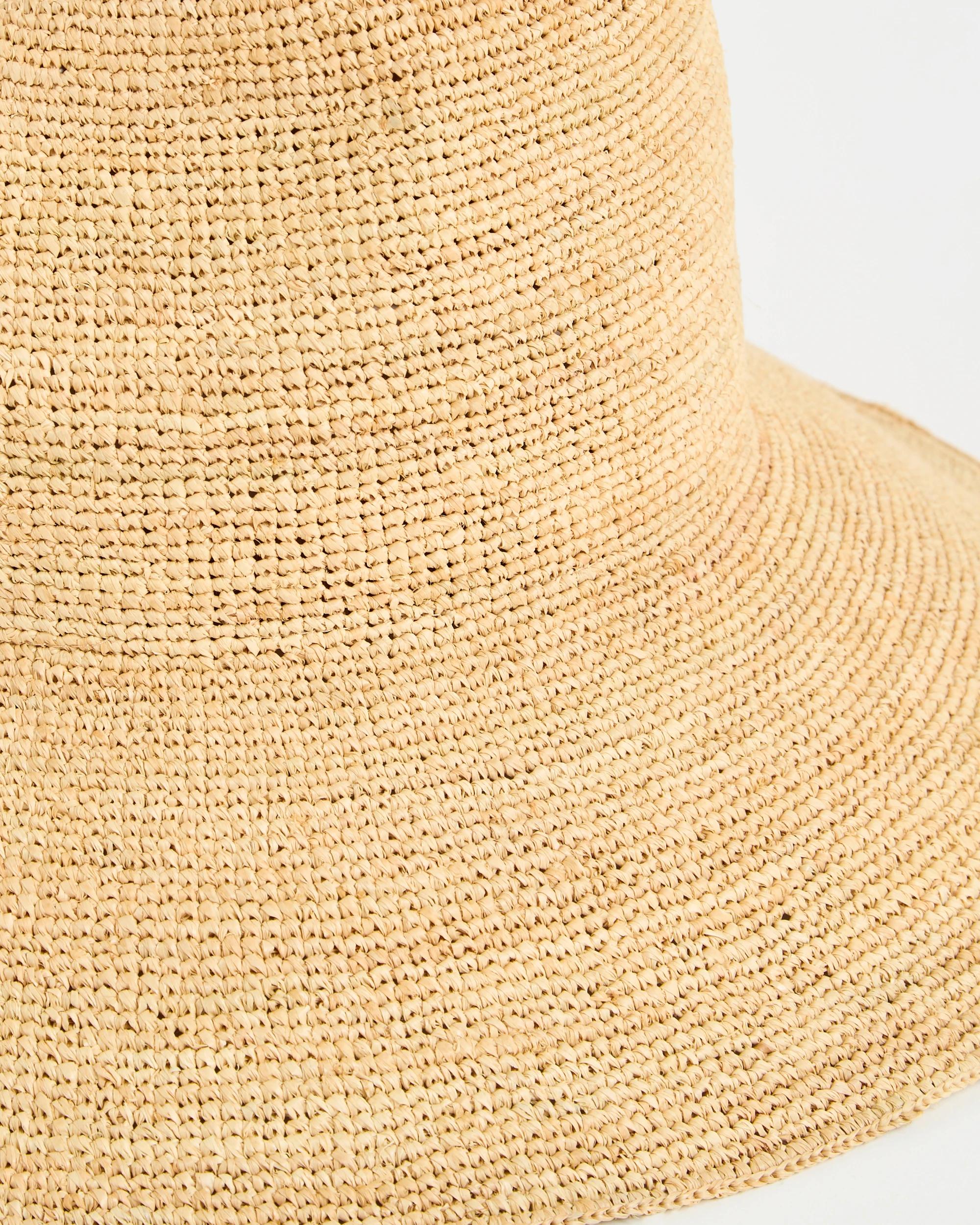 2 Target Accessories Raffia Wide Brim Fedora Hat NATURAL, 2 of 2
