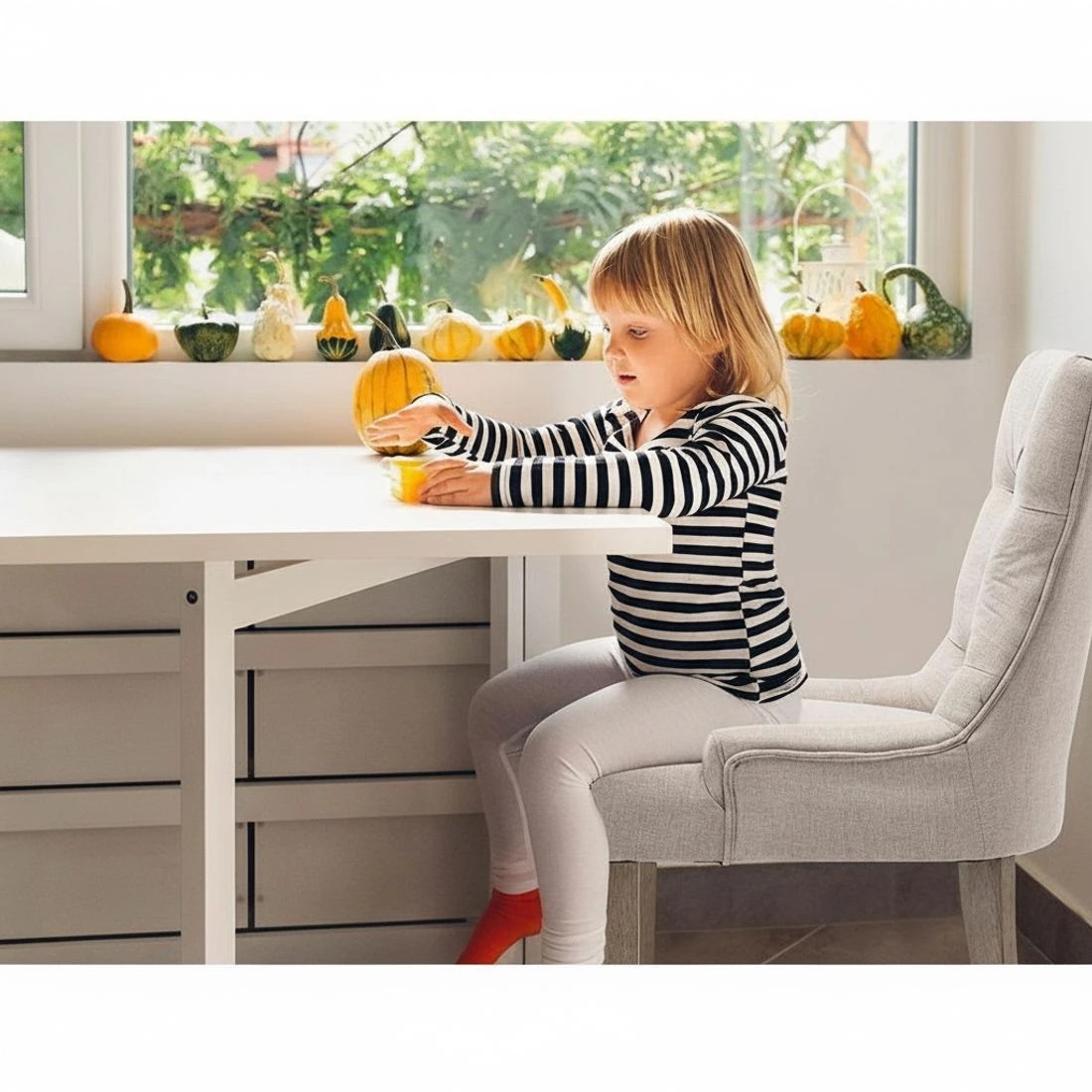 5 Artiss Dining Chairs Set of 2 Linen French Provincial - Beige, 5 of 5