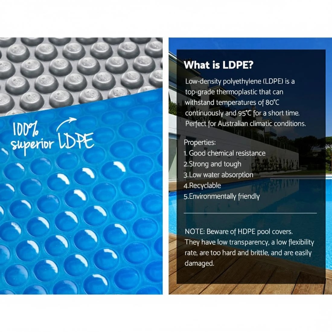 4 Aqua Buddy Pool Cover 6.5x3m 400 Micron Swimming Pool Solar Blanket - Multi, 4 of 6