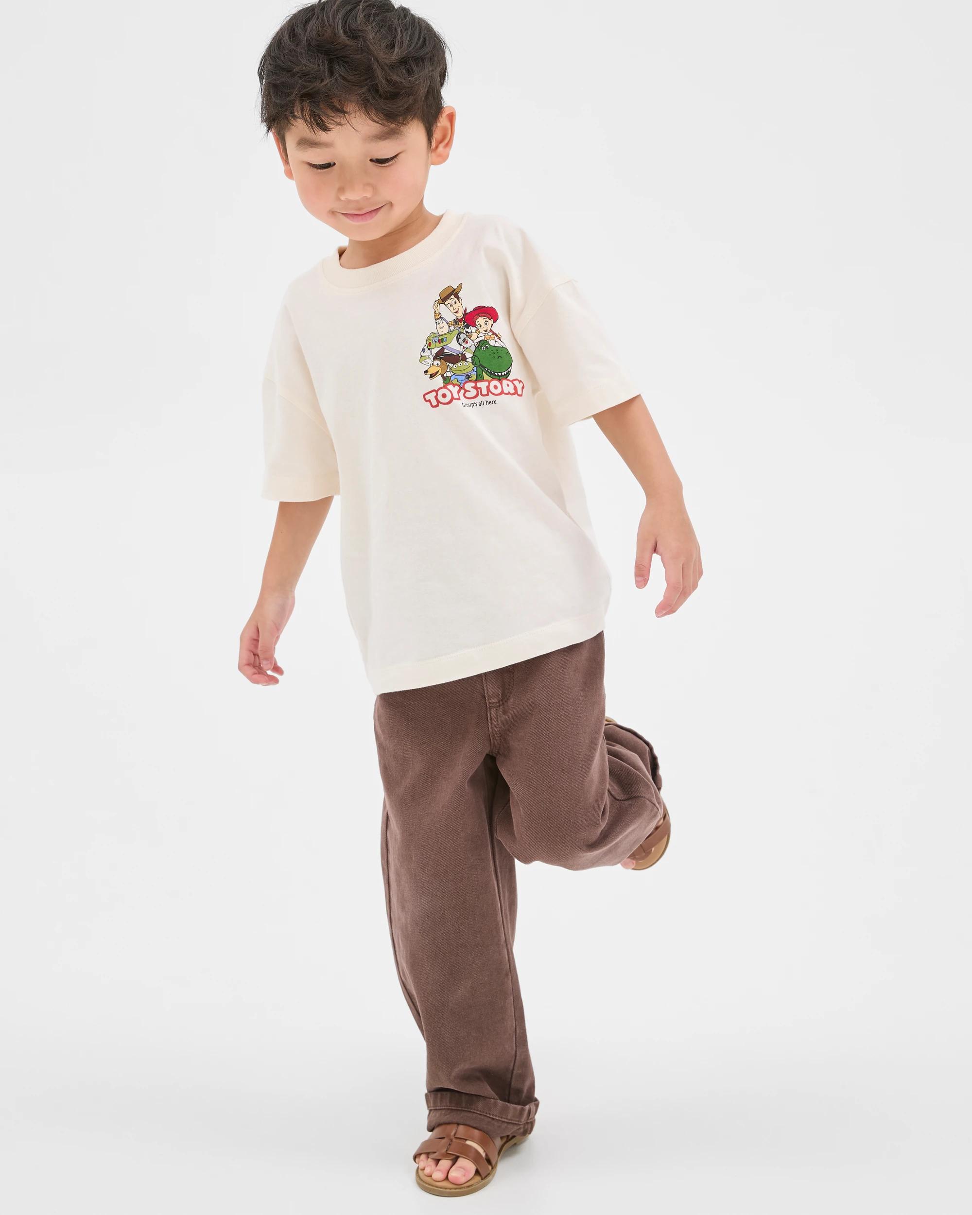2 Disney Pixar Toy Story Australian Cotton Oversized T-Shirt OFF WHITE, 2 of 7