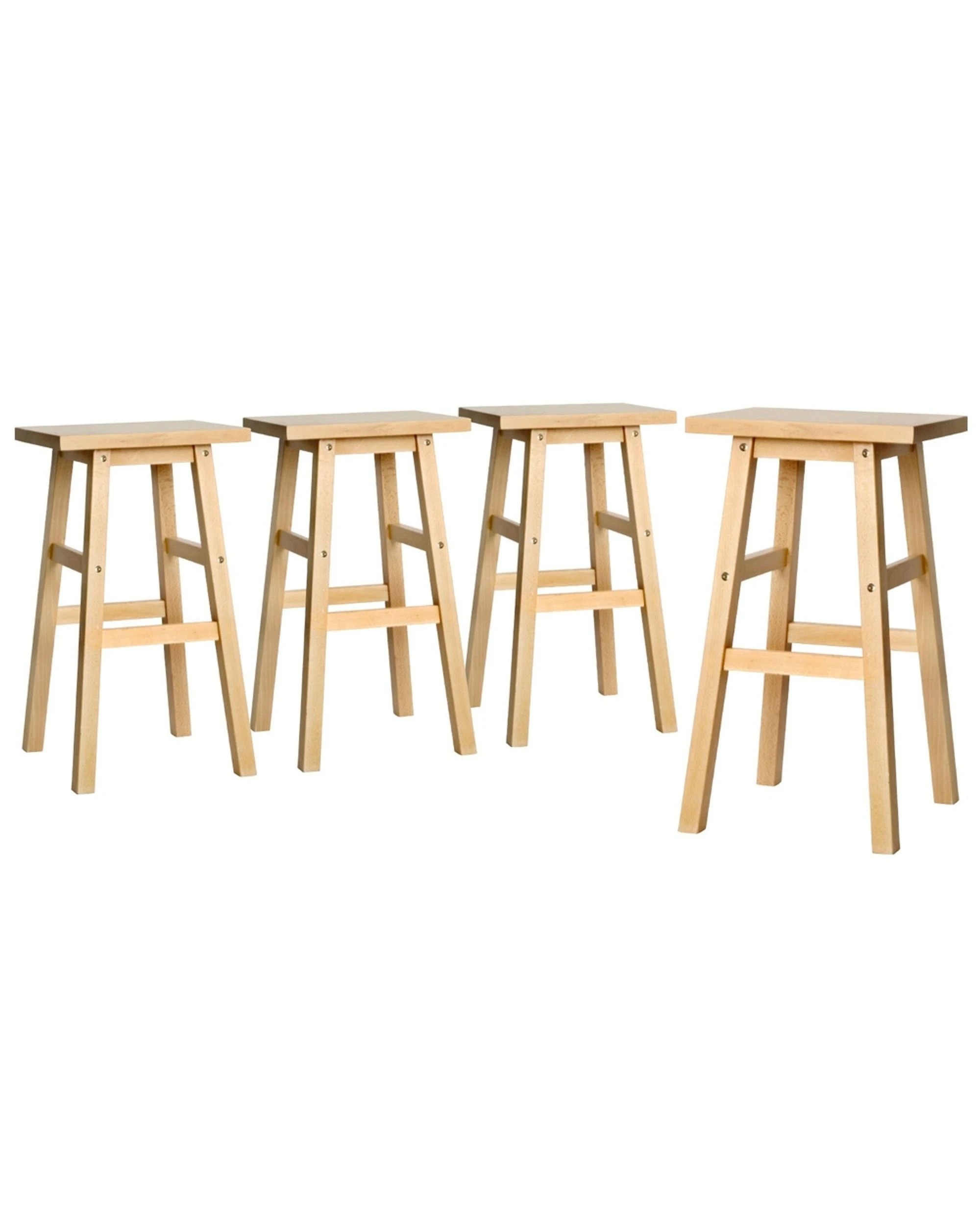 1 Artiss 4x Bar Stools Kitchen Chairs
 - Brown, 1 of 3