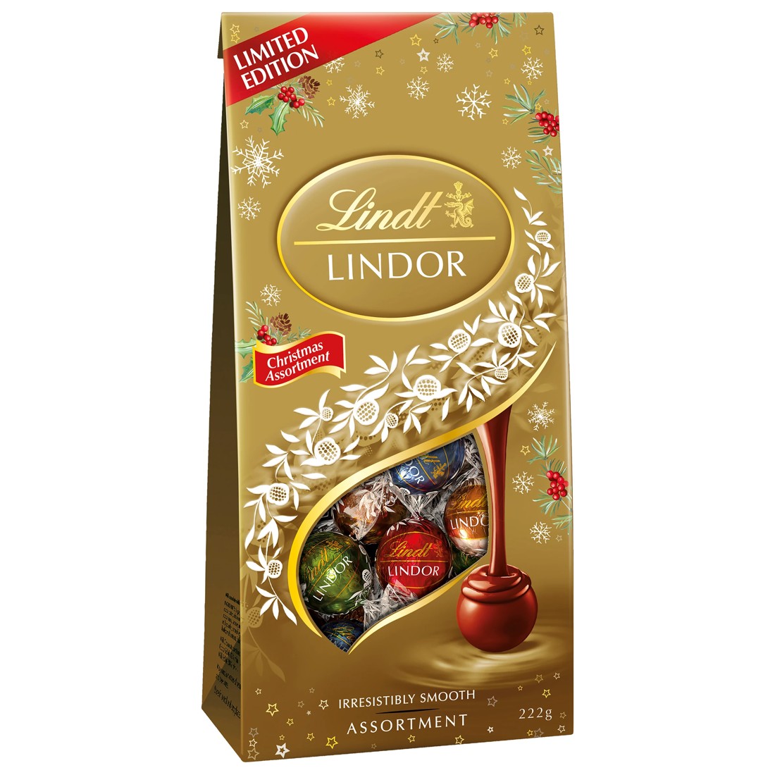 1 Lindt LINDOR Limited Edition Chocolate Bag 222g, 1 of 6