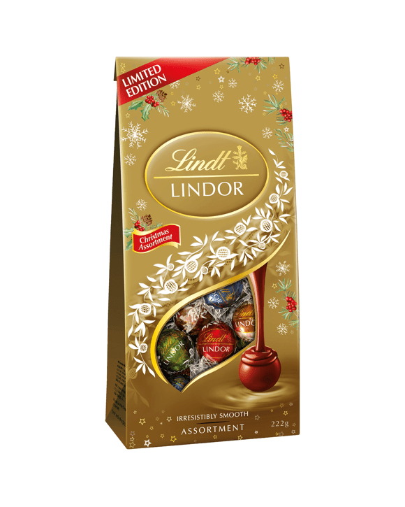 Lindt LINDOR Limited Edition Chocolate Bag 222g