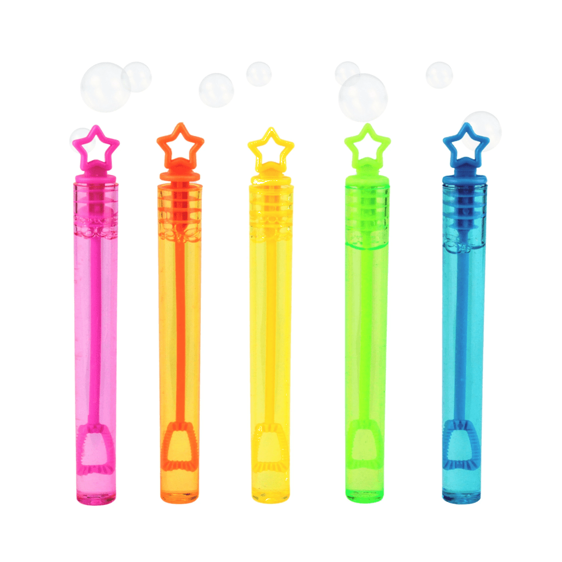 1 Alpen Mini Coloured Star Bubble Wands Pack of 5, 1 of 3