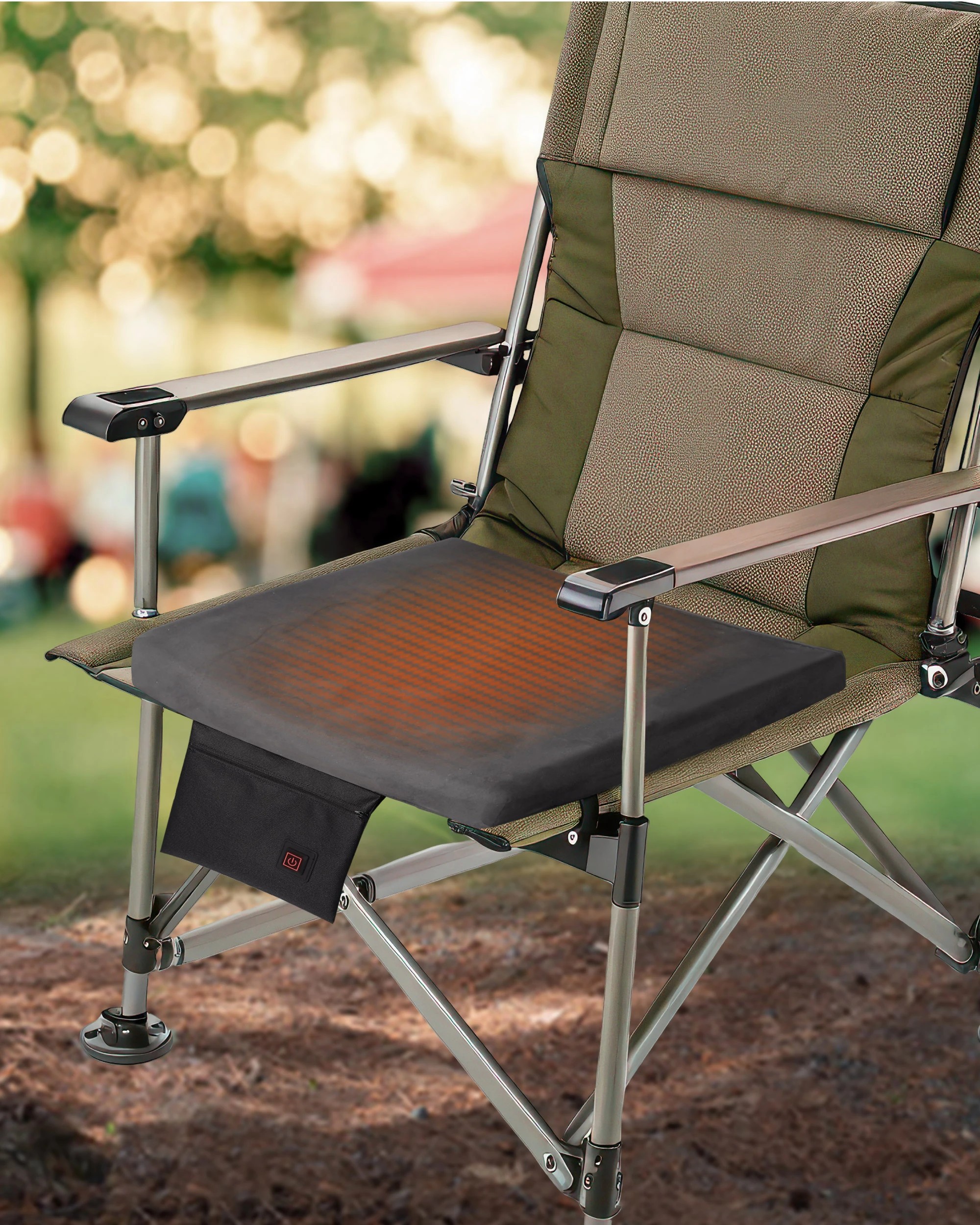 2 Sash and Bloom WinterWarm Heated Cushion Soft and Luxurious Portable Heated Seat Cushion, 2 of 7