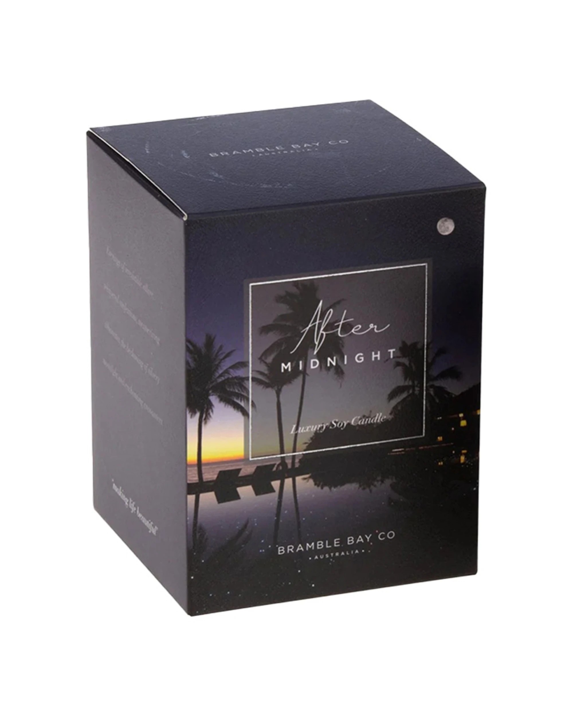 1 Bramble Bay Ocean After Dark Midnight Scented Soy Candle Home Fragrance With Decorations 300g - Black, 1 of 2