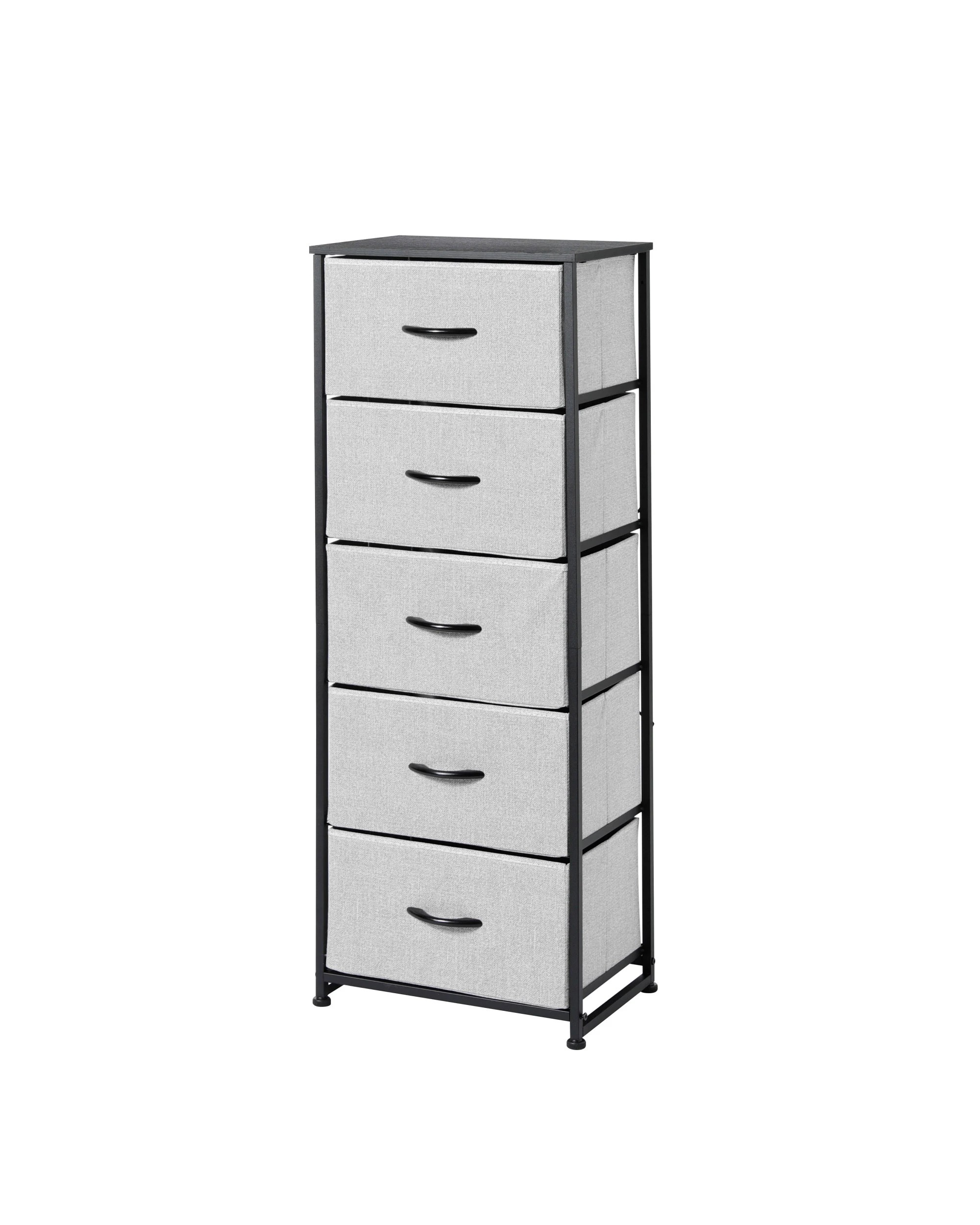 1 Sherwood Luna 5 Drawer Tallboy - Grey, 1 of 7