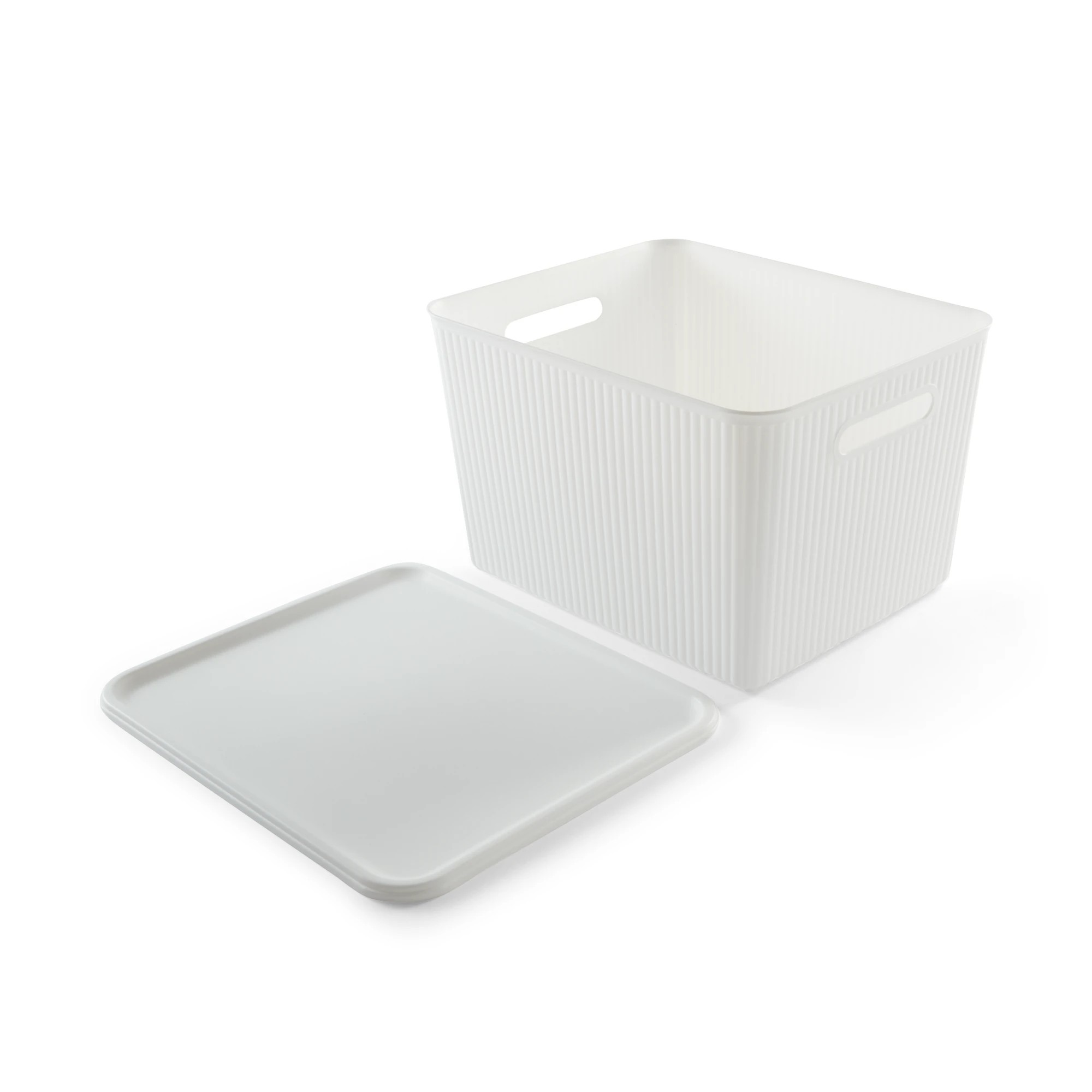 5 18L Ribbed Container - White, 5 of 10