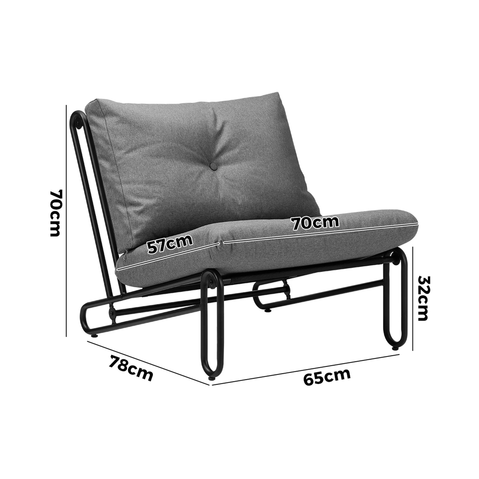 10 Livsip 2x Outdoor Lounge Chairs Patio Furniture Garden Sofa With Cushions
 - Multi, 10 of 10