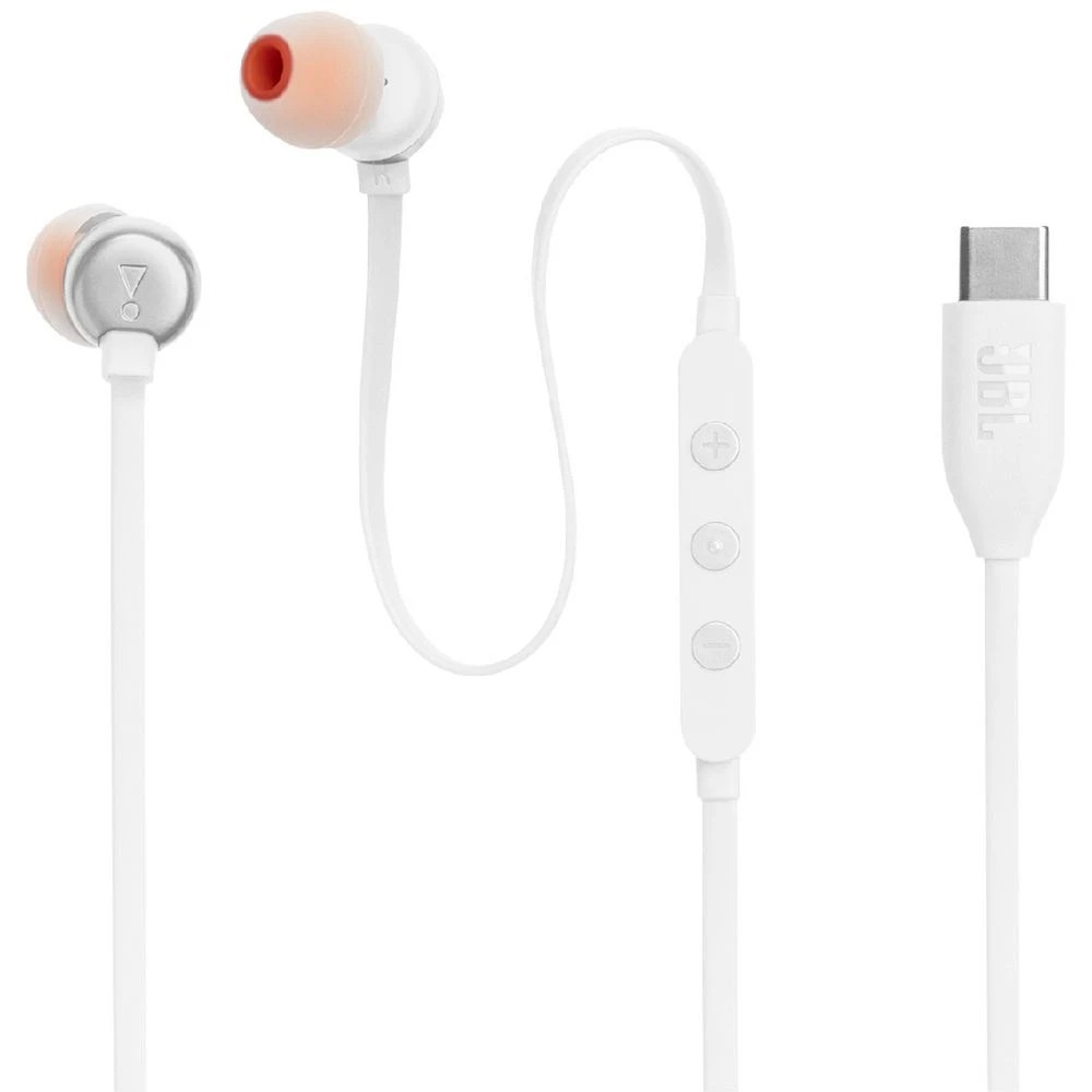 1 JBL Tune 310C USB-C In-Ear Headphones White, 1 of 6