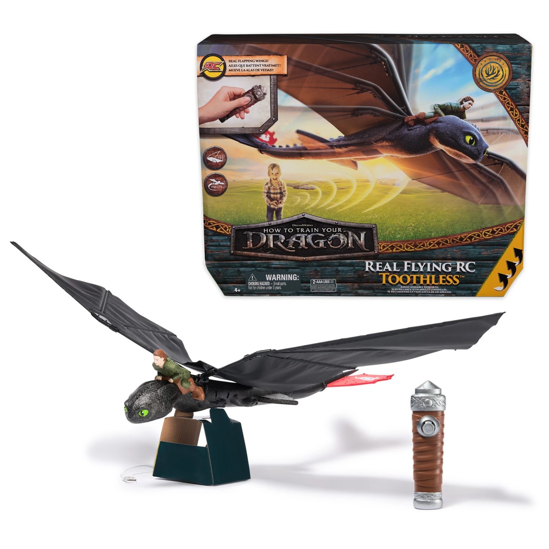 1 How To Train Your Dragon Real Flying Remote Control Toothless Action Figure, 1 of 9